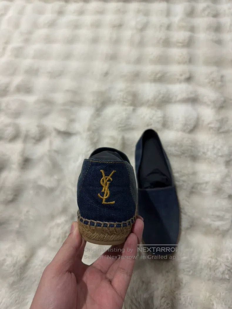 Saint Laurent Paris Saint Laurent Paris Gold Logo Fisherman Shoes Size US 11 / EU 44 - 7 Thumbnail