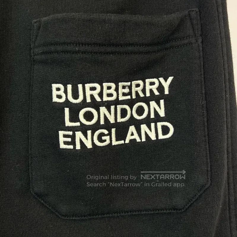 Burberry Burberry Black Cotton Casual Pants for Women. Size 22" - 5 Thumbnail