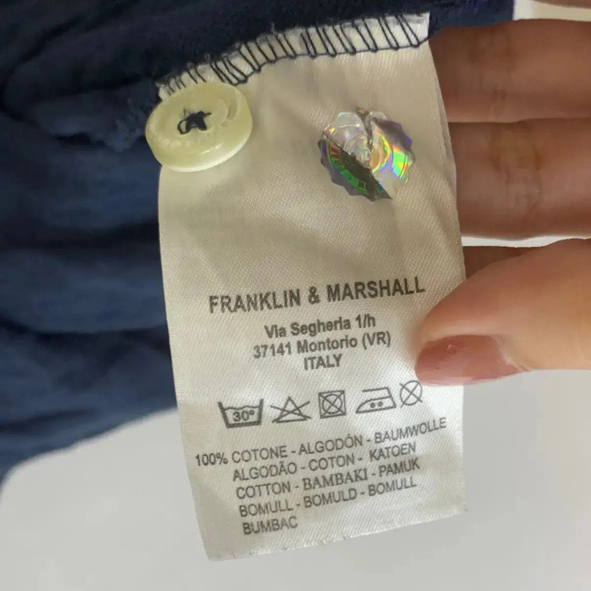 Franklin & Marshall FRANKLIN & MARSHALL Made In Italy Crest Regular Fit Polo Tee Size US L / EU 52-54 / 3 - 7 Thumbnail