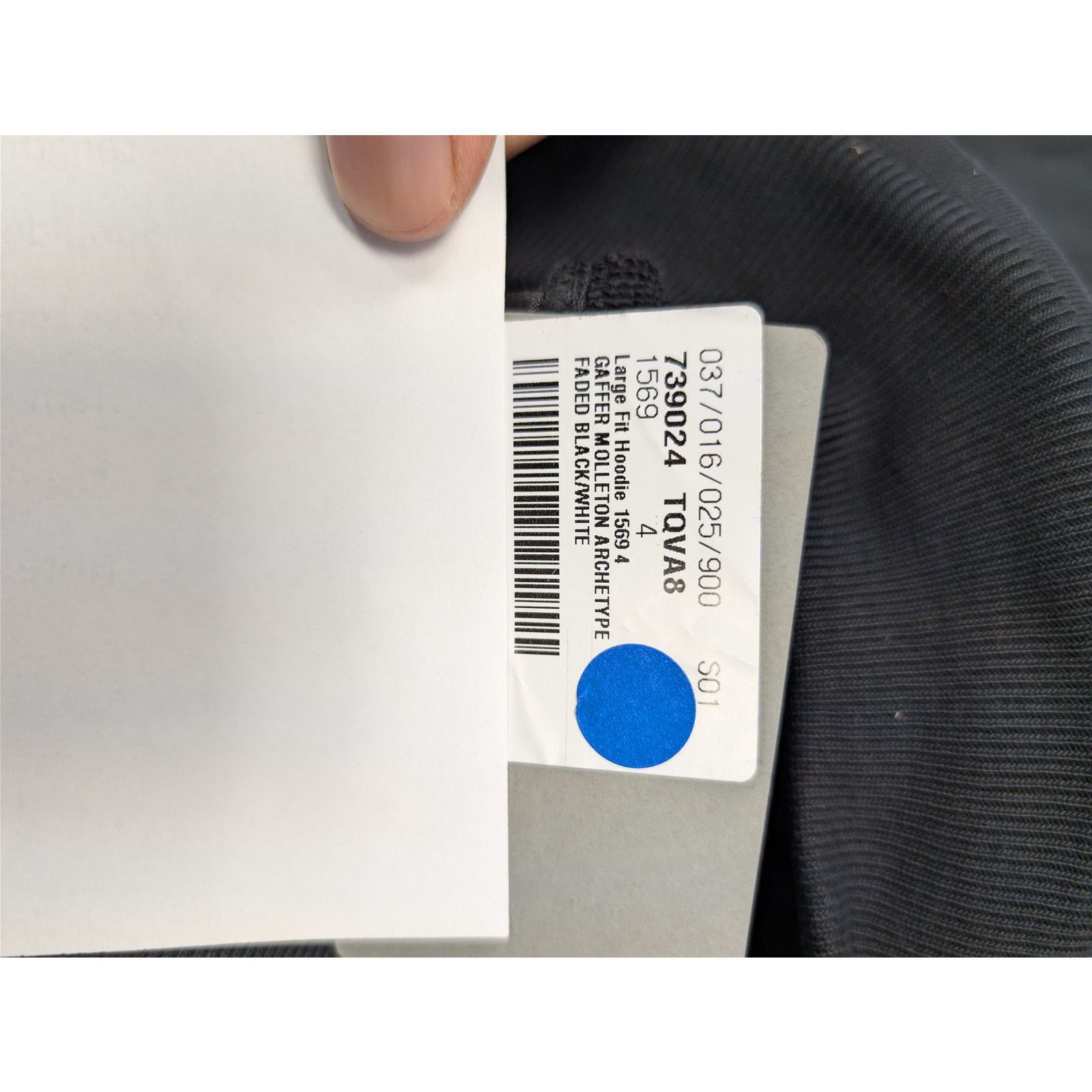 Balenciaga o1rshd1 Gaffer Molleton Archetype Large Fit Hoodie in Black Size US XL / EU 56 / 4 - 23 Thumbnail