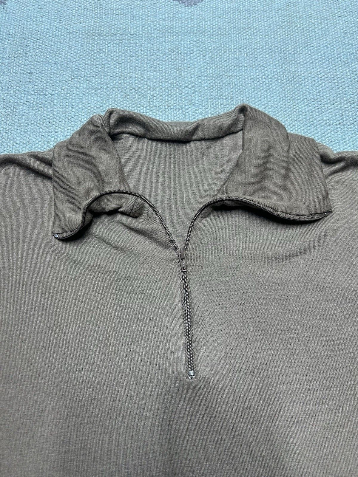 Vintage Vintage US Military Undershirt 1/4 Zip Cold Weather Large Size US L / EU 52-54 / 3 - 3 Thumbnail