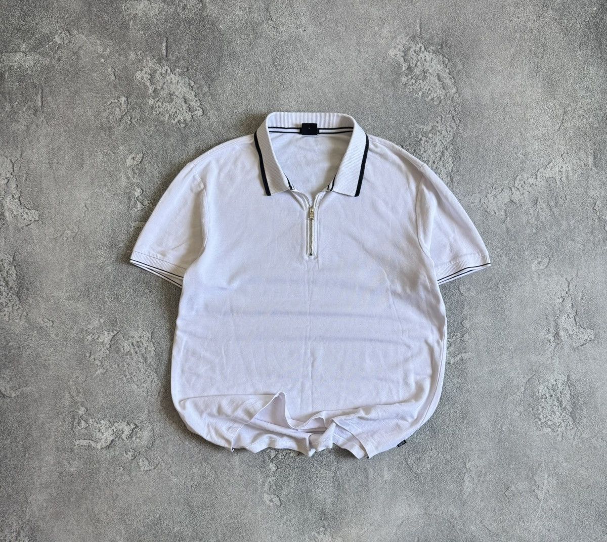 Hugo Boss Hugo Boss XL zip polo tee T-shirts casual old money Size US XL / EU 56 / 4 - 1 Thumbnail