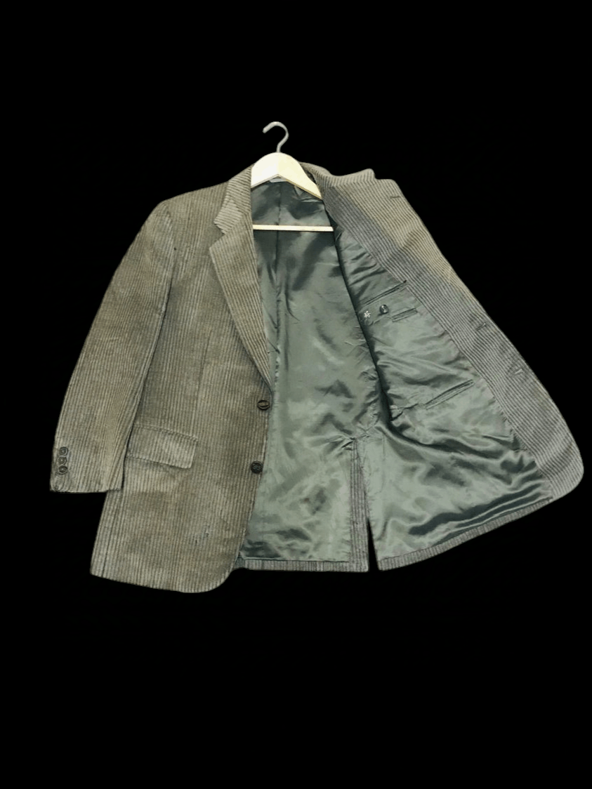Balenciaga Vintage Balenciaga Corduroy Blazer Size US L / EU 52-54 / 3 - 3 Thumbnail