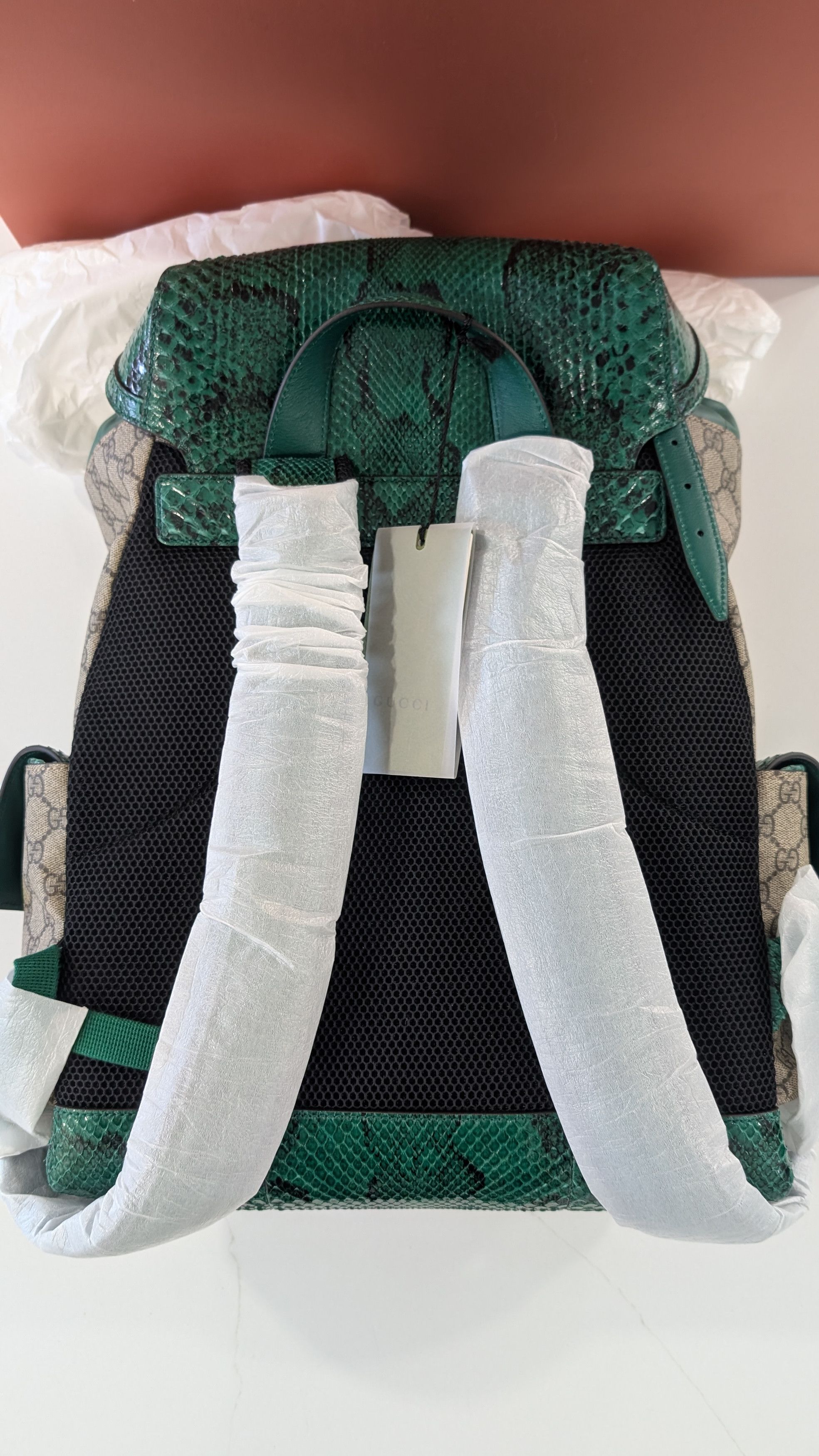 Gucci Gucci Emerald Python Backpack North America EXCLUSIVE Size ONE SIZE - 16 Thumbnail