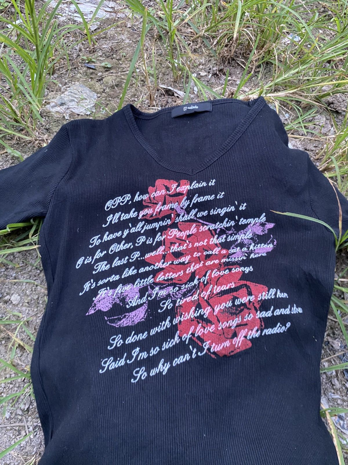 If Six Was Nine × Japanese Brand × Le Grande Bleu (L.G.B.) Elmojado poem flower vkei tshirt Size US M / EU 48-50 / 2 - 3 Thumbnail