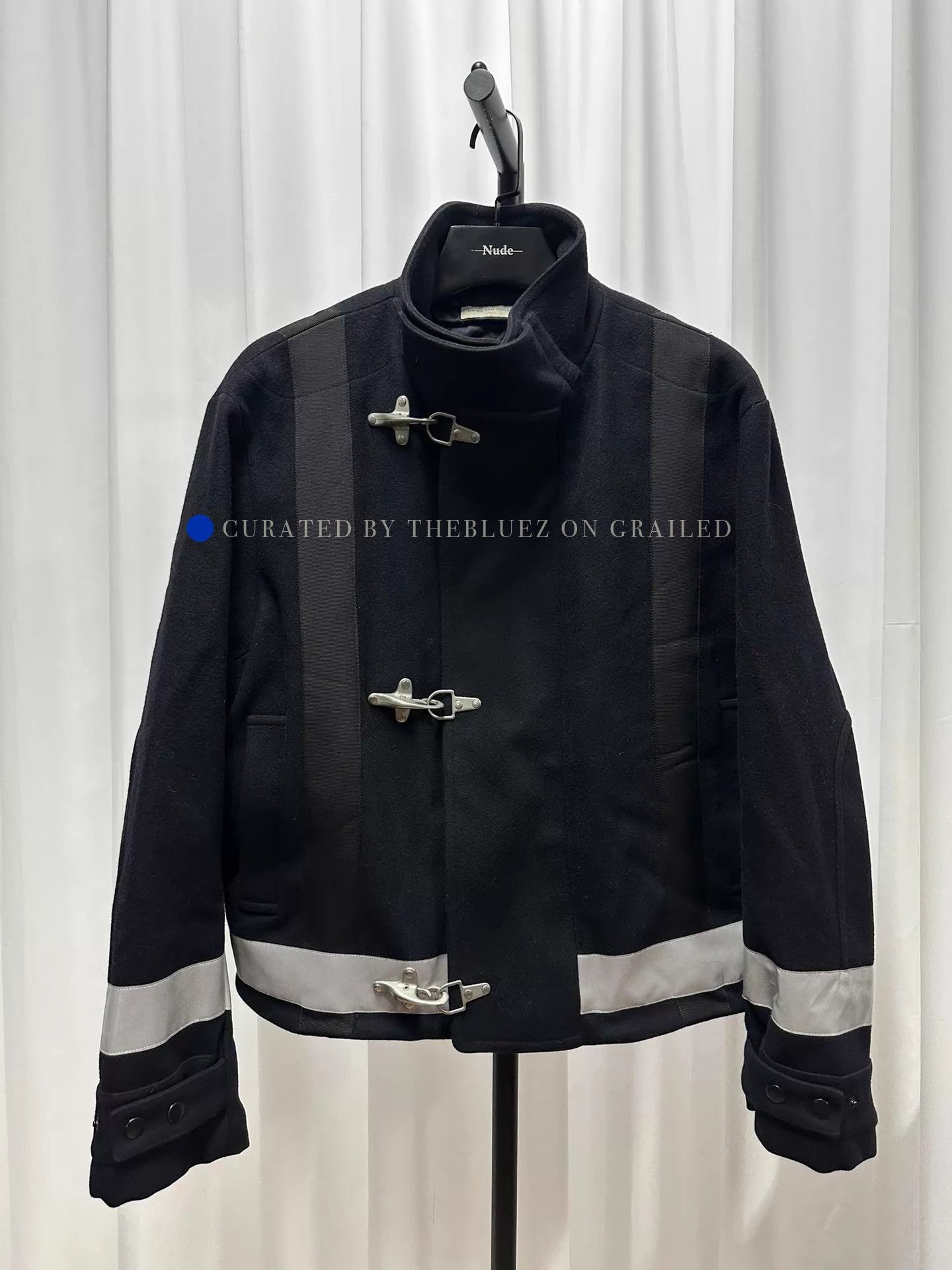 Dries Van Noten Wool Jacket with Unique Buckle Details Size US L / EU 52-54 / 3 - 1 Thumbnail