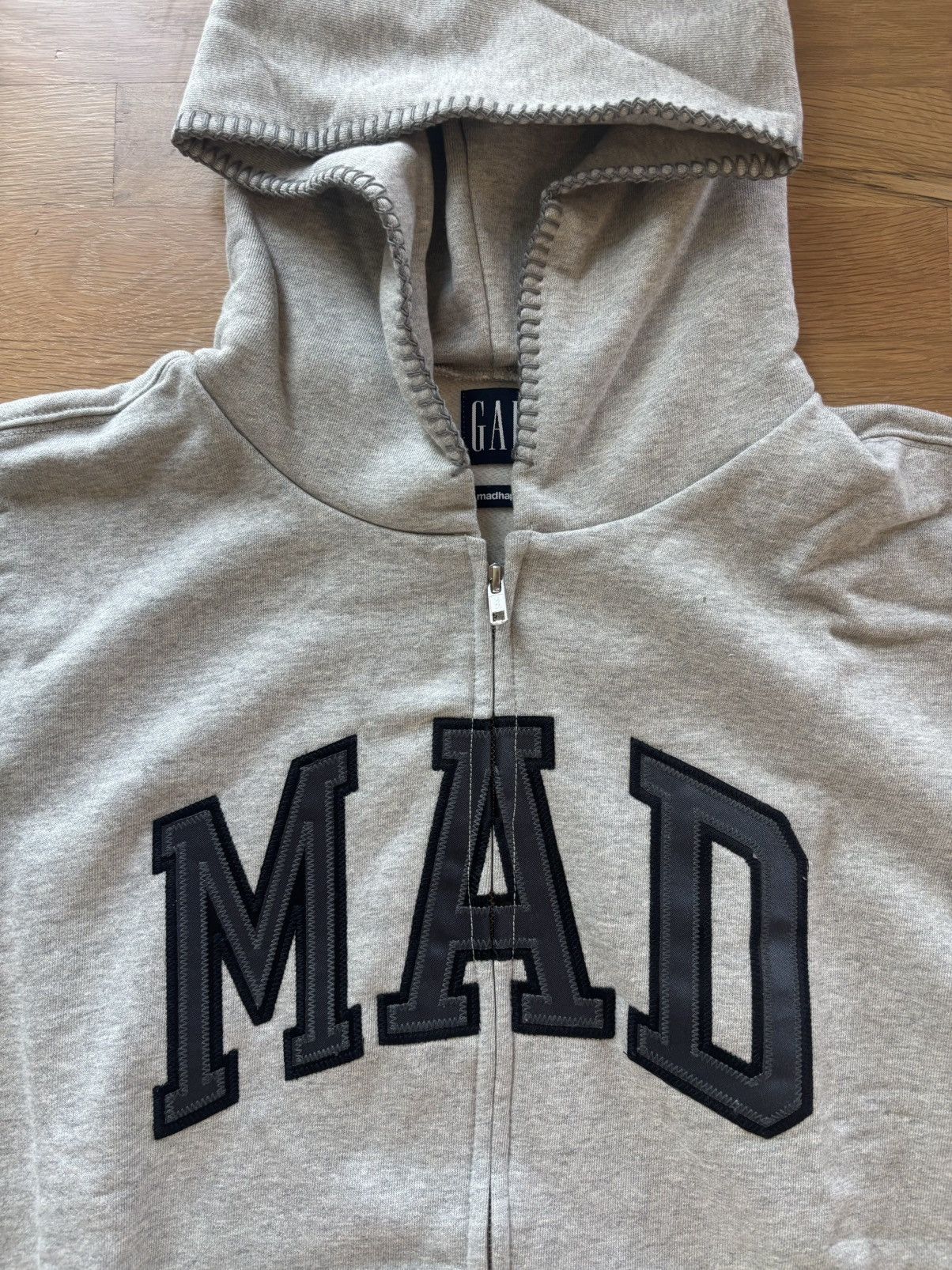 Gap × Madhappy Gap x MadHappy Gray Mad Logo Hoodie Size US L / EU 52-54 / 3 - 4 Thumbnail