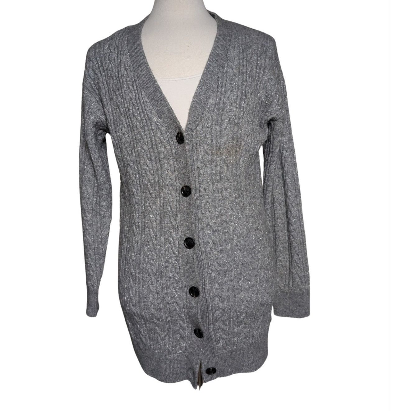 Scotch & Soda Scotch and Soda Wool-Blended Cable Knit Cardigan Size XS Size XS / US 0-2 / IT 36-38 - 1 Thumbnail