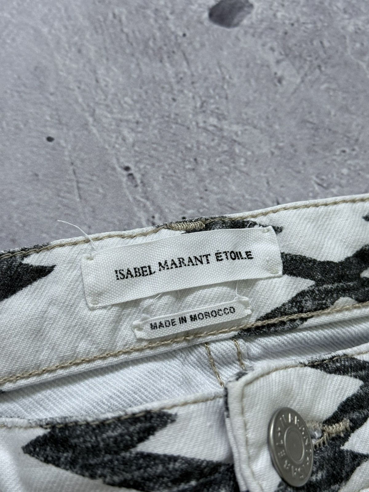 Isabel Marant Etoile Isabel Marant Etoile Printed Jeans Pants Size 27" / US 4 / IT 40 - 3 Thumbnail