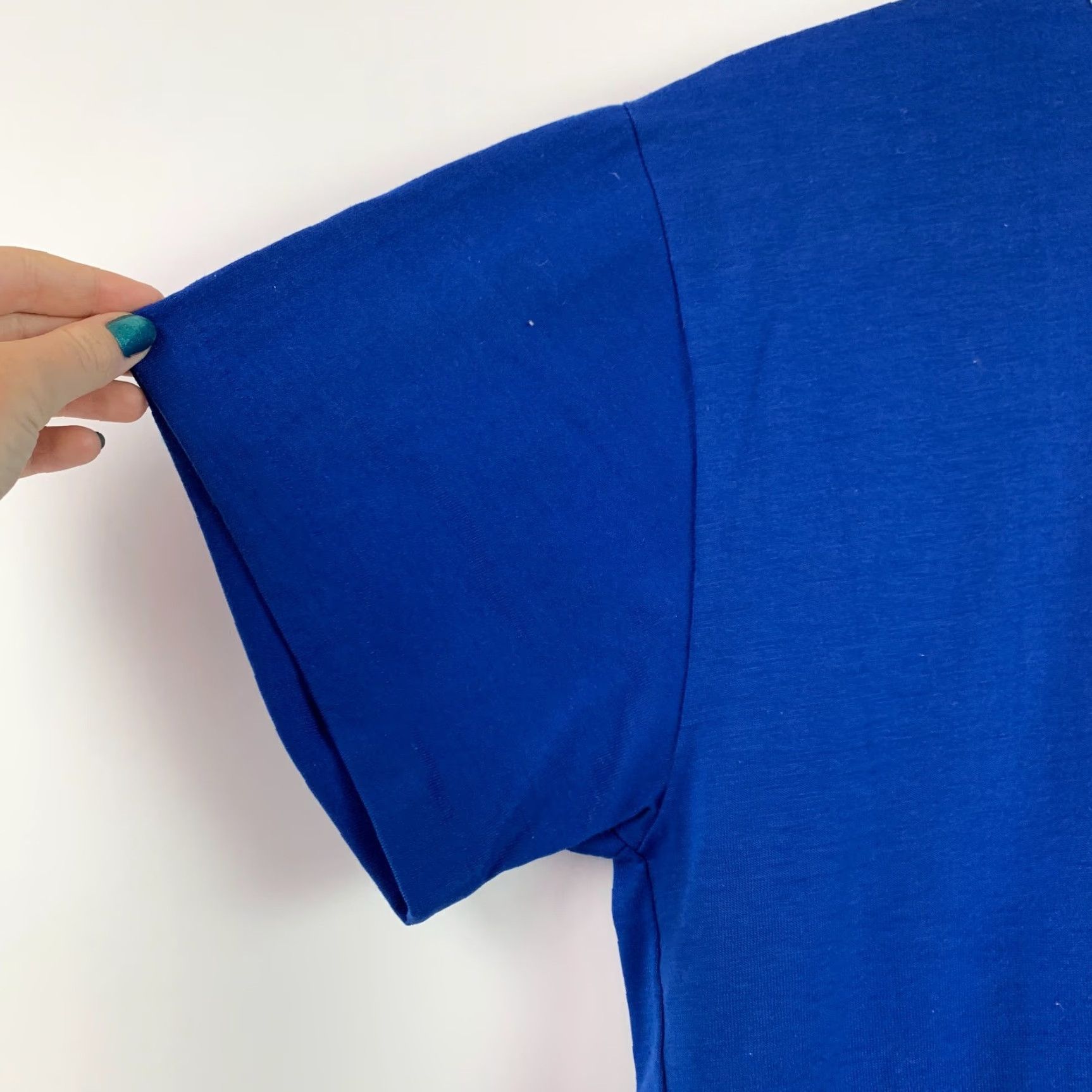 Vintage VINTAGE 909 Collection Blue Ringer Crewneck Pocket Tee T-Shirt XL 50/50 Unisex Short Sleeve 1970s Decade Sportswear/Beach Size US XL / EU 56 / 4 - 2 Thumbnail