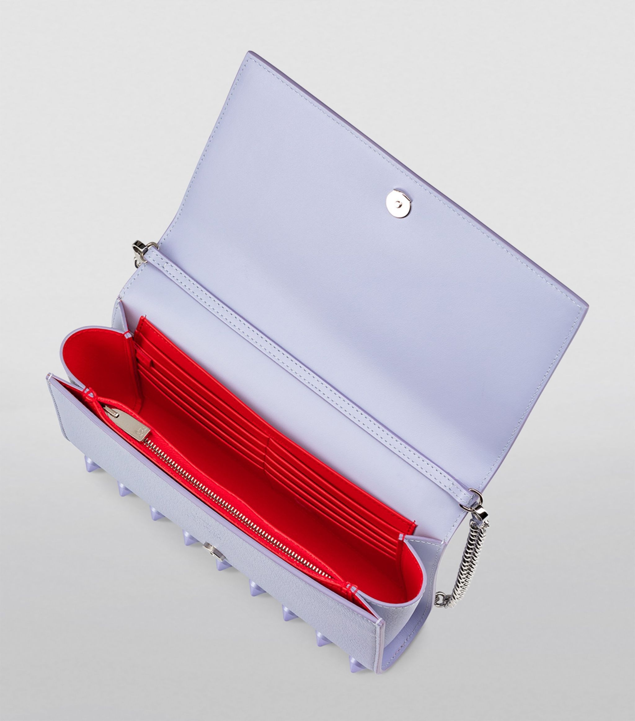 Christian Louboutin CHRISTIAN LOUBOUTIN Paloma lilac skylight studs shoulder bag Size ONE SIZE - 3 Thumbnail