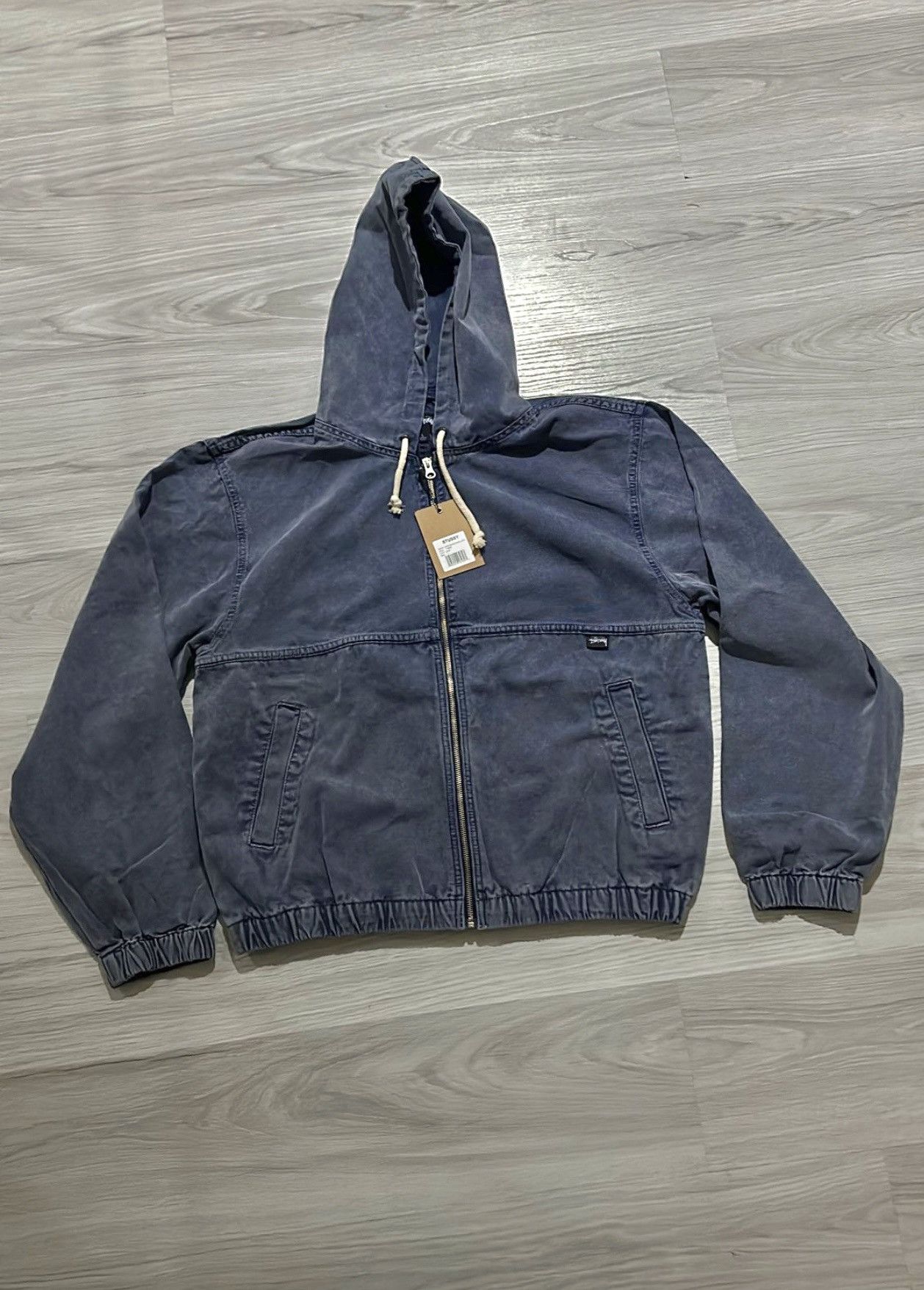 image of Stussy x Vintage Stüssy Stone Washed Work Jacket “Blue” Large, Men's