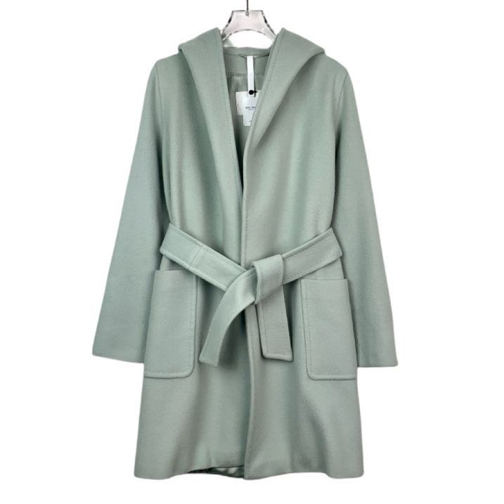 Max Mara [Max Mara] Light Blue Hooded Wool Coat 38 (S) Size S / US 4 / IT 40 - 1 Thumbnail