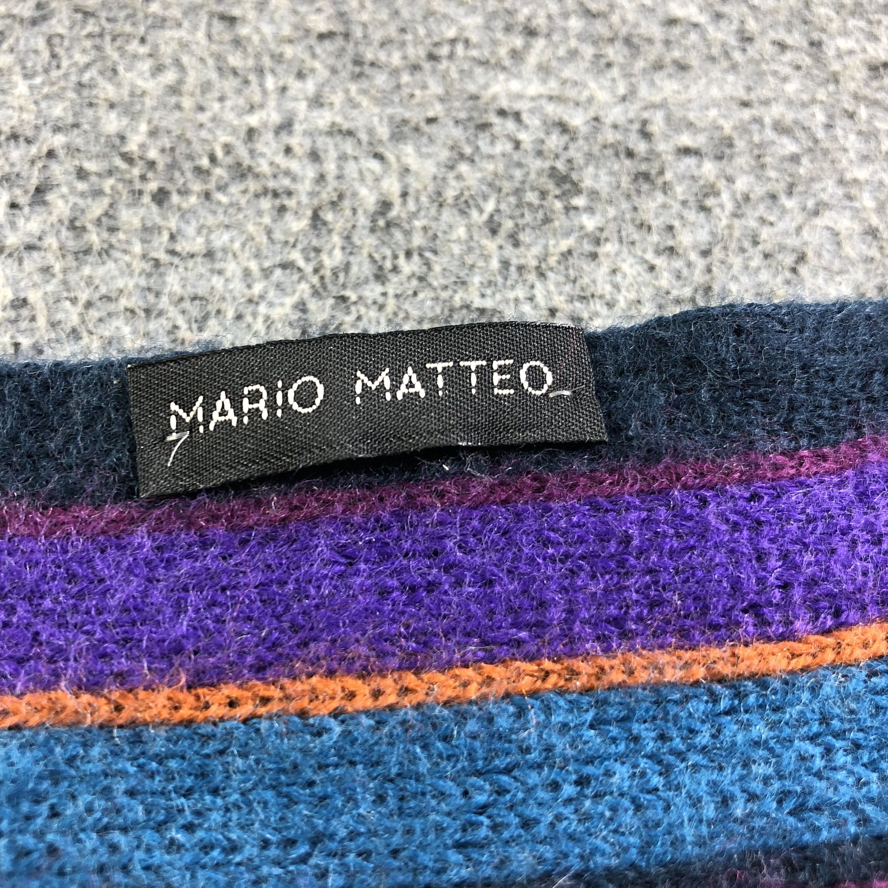 Mario Matteo Mario Matteo Striped Wool Scarf Muffler Neckwear V2110 Size ONE SIZE - 4 Thumbnail