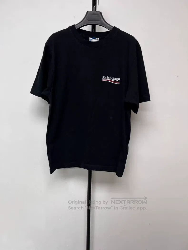 Balenciaga Balenciaga Embroidered Loose Short Sleeve T-Shirt Size US M / EU 48-50 / 2 - 1 Thumbnail