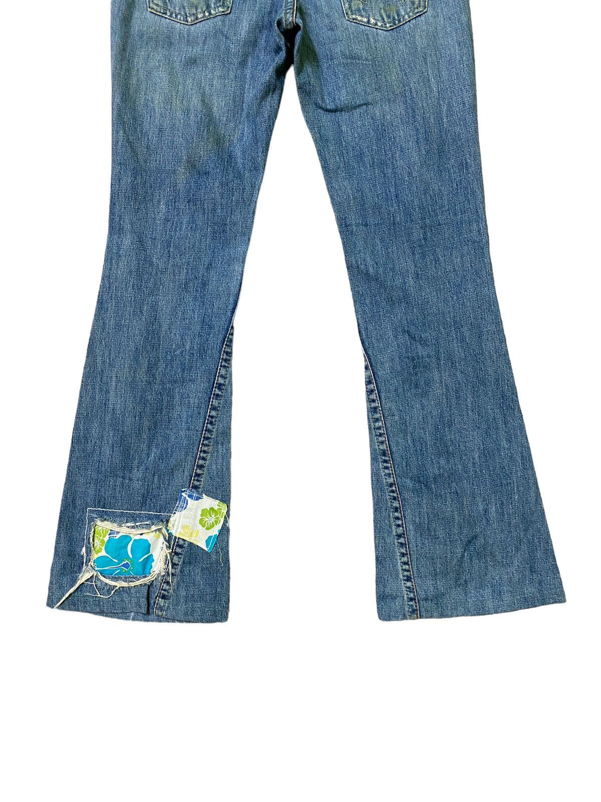 Japanese Brand × Vintage FLARED💥 SISTEMATIC DISTRESSED PATCHES BOOTCUT DENIM JEANS Size US 30 / EU 46 - 12 Thumbnail