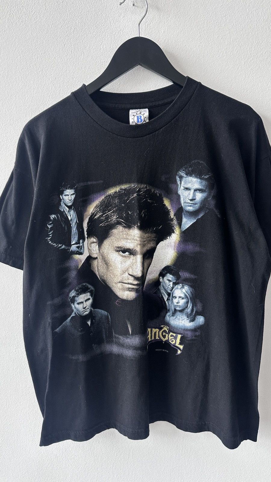 Other Angel Vampire Shirt Blue Grape 00s Buffy The Vampire Slayer Size US L / EU 52-54 / 3 - 4 Thumbnail