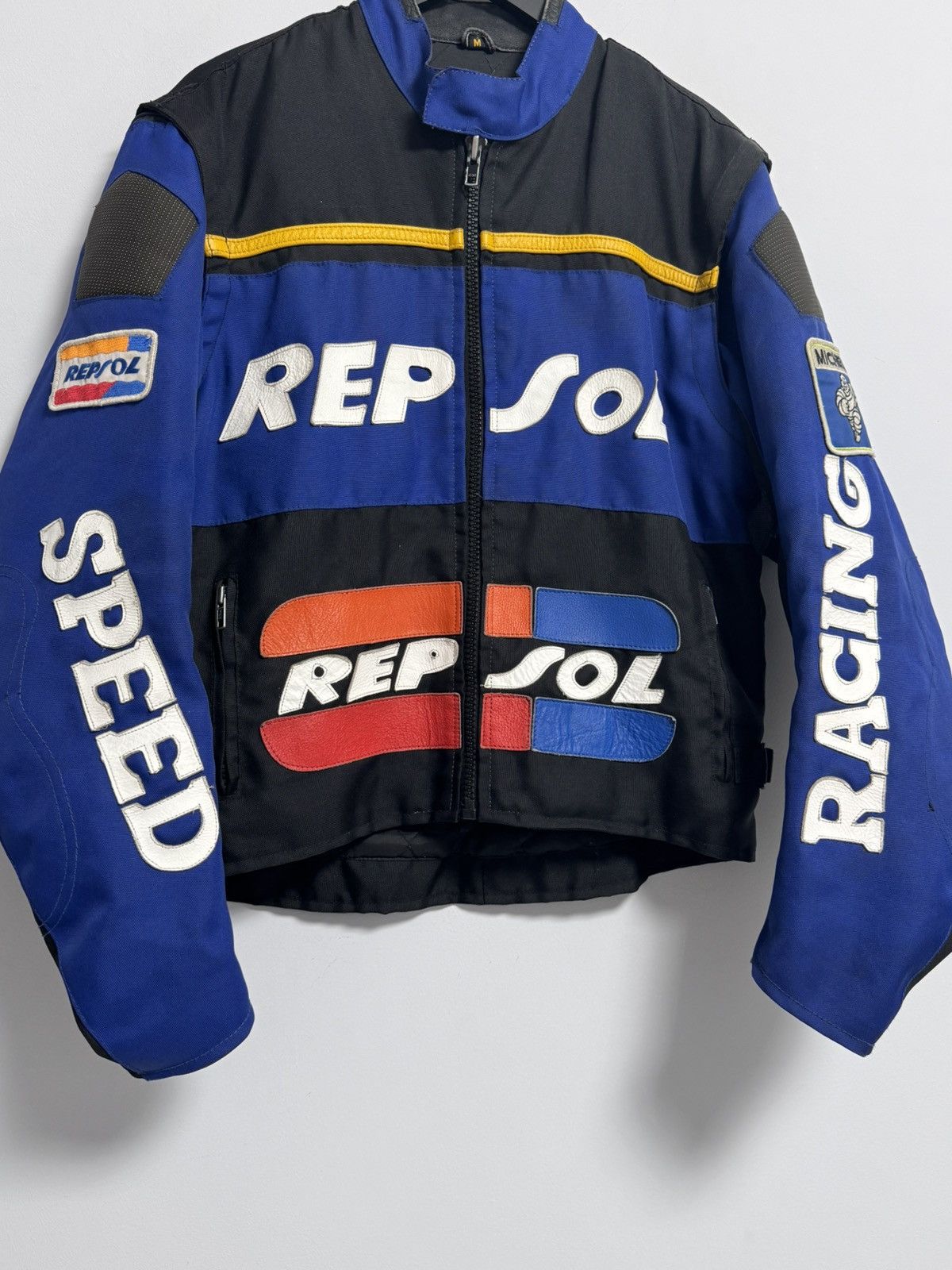 Vintage Repsol Vintage Motorcycle Jacket Real Leather Size US M / EU 48-50 / 2 - 2 Thumbnail