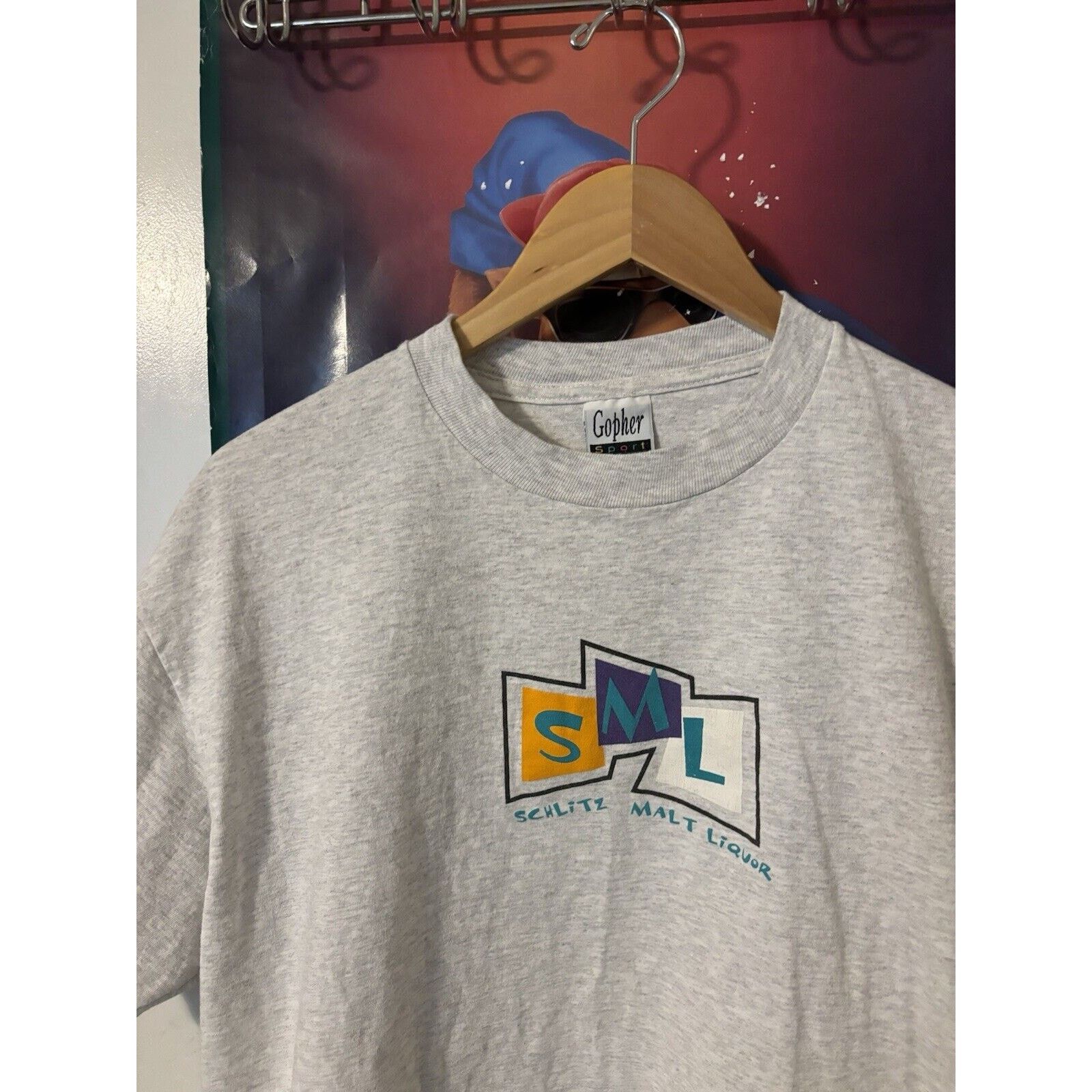 Other vintage Schlitz malt liquor grey T-shirt rare 90s Size XL Size US XL / EU 56 / 4 - 5 Thumbnail