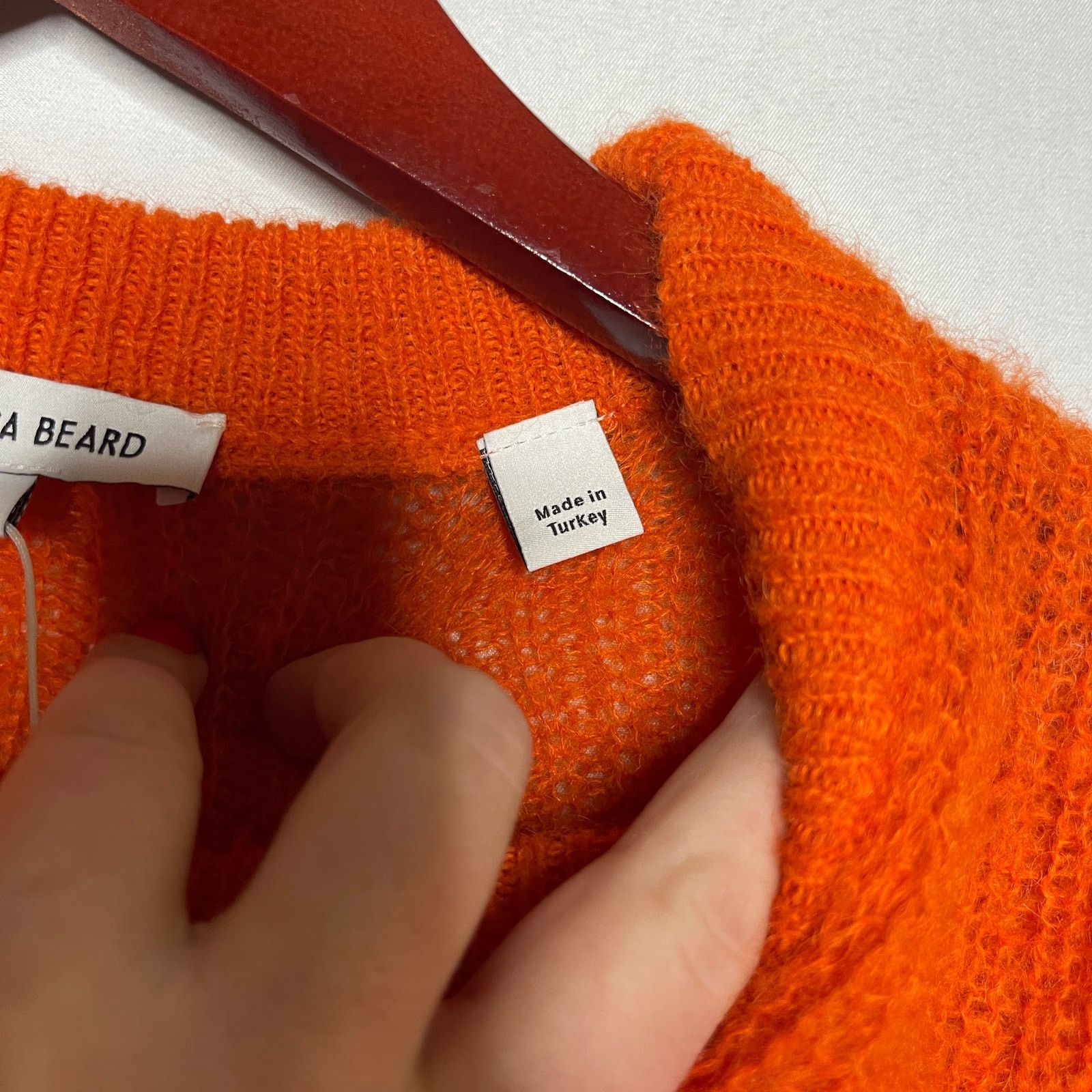 Veronica Beard Veronica Beard Alpaca & Wool Blend Orange Clementine Sweater Size M / US 6-8 / IT 42-44 - 7 Thumbnail