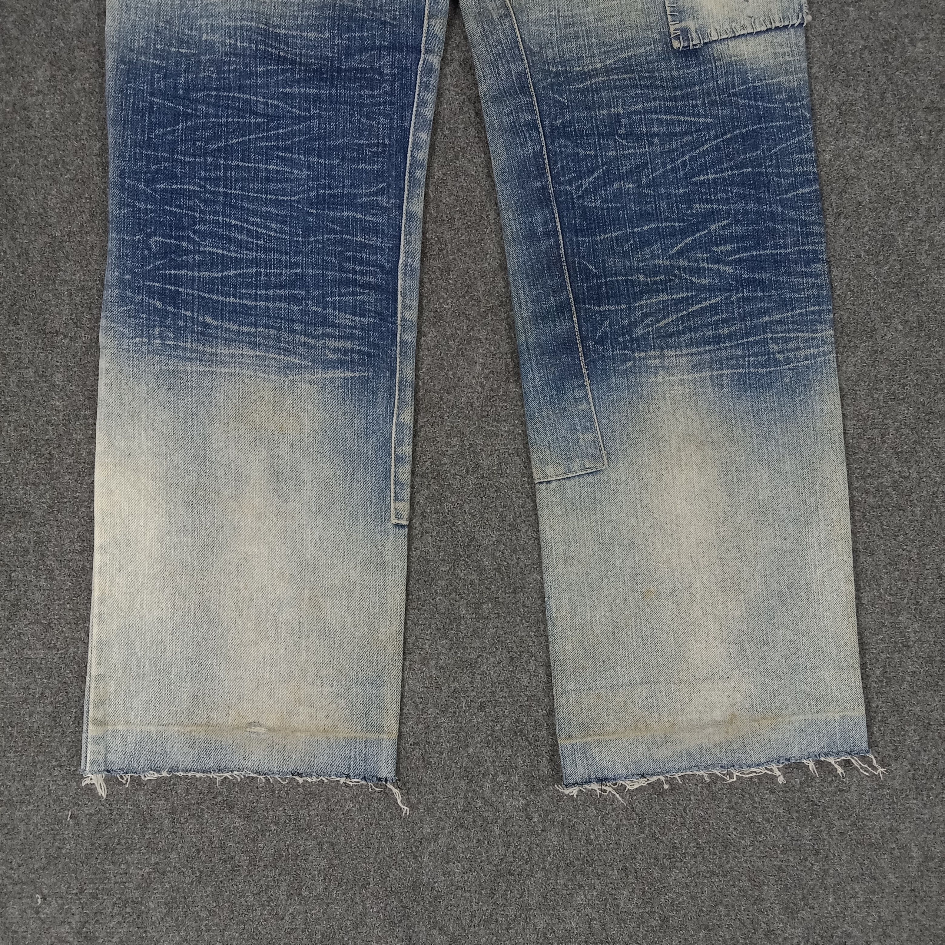 Vintage Satisfy Private Brand Distressed Patches Denim Jean Size US 30 / EU 46 - 9 Thumbnail