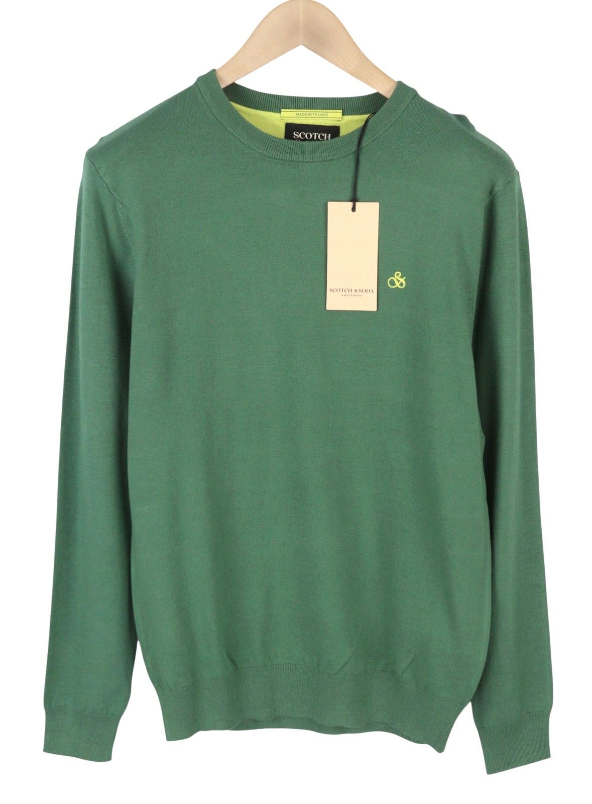 Scotch & Soda M Green Crew Neck Knit Jumper 88574 Size US M / EU 48-50 / 2 - 2 Thumbnail