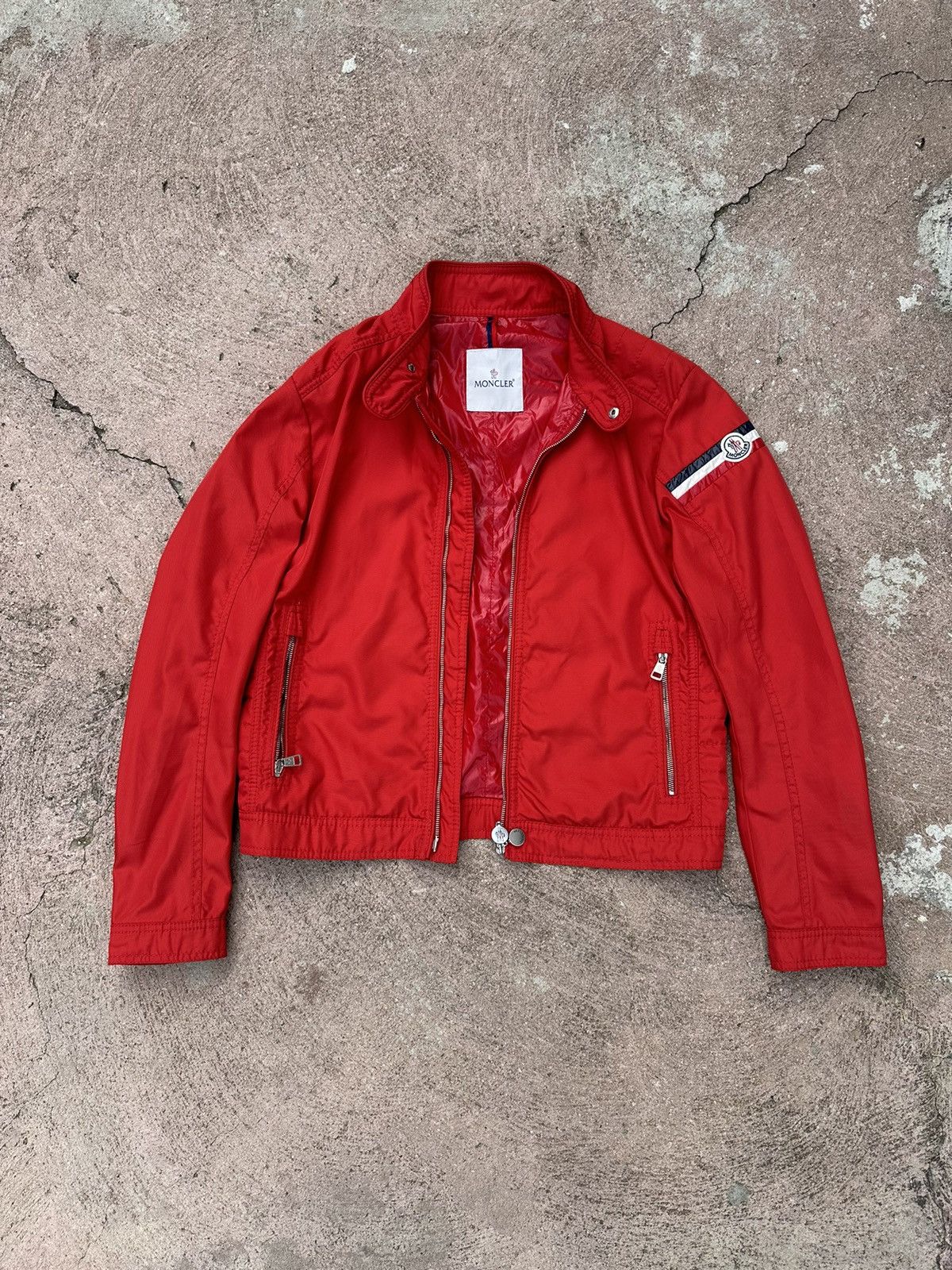 image of Moncler Jacket Harrington Red 2 Size, Men's (Size Medium)