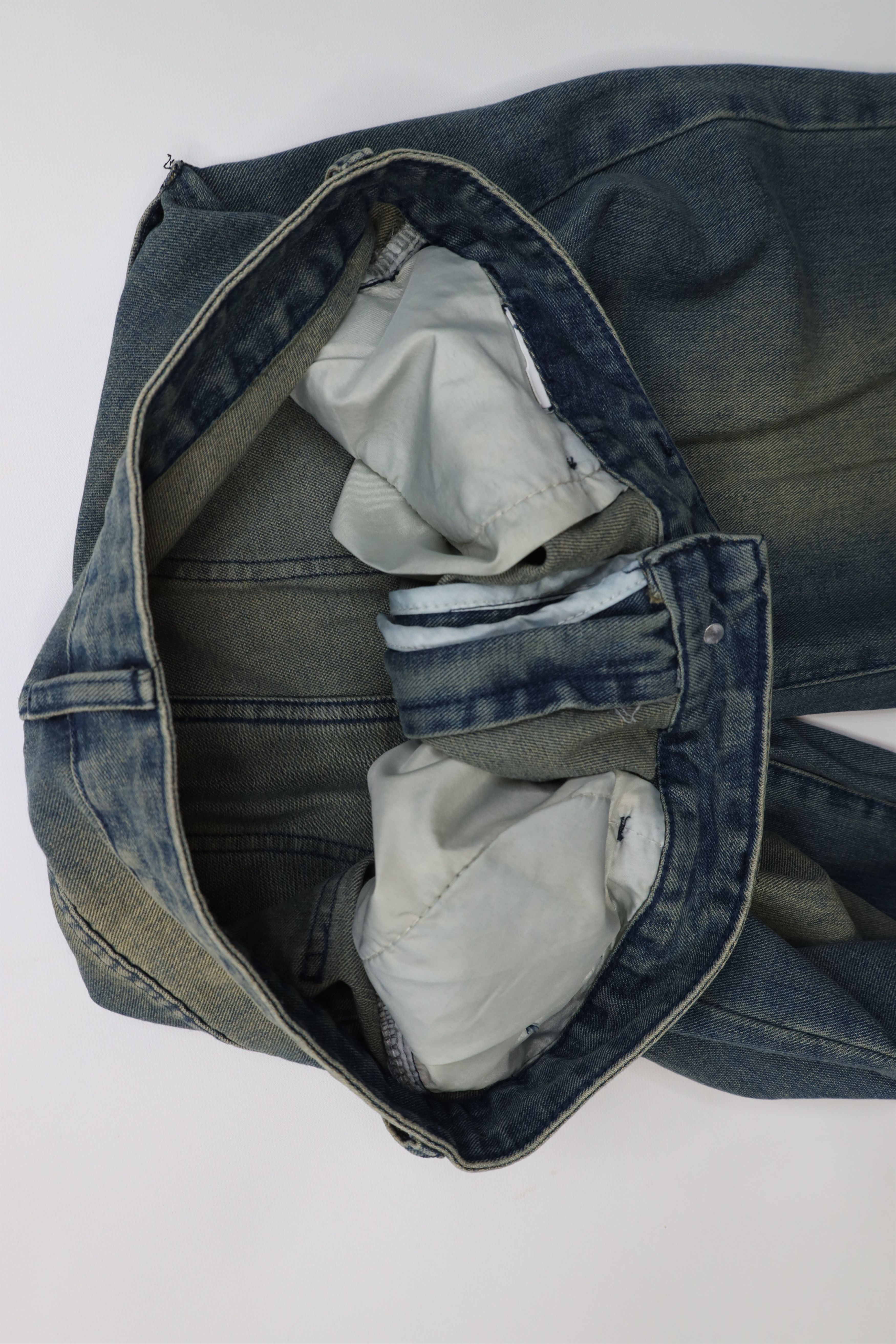 Vintage Vintage 90s Y2K Streetwear Baggy Wide Leg Jeans Big Pockets Size US 34 / EU 50 - 8 Thumbnail