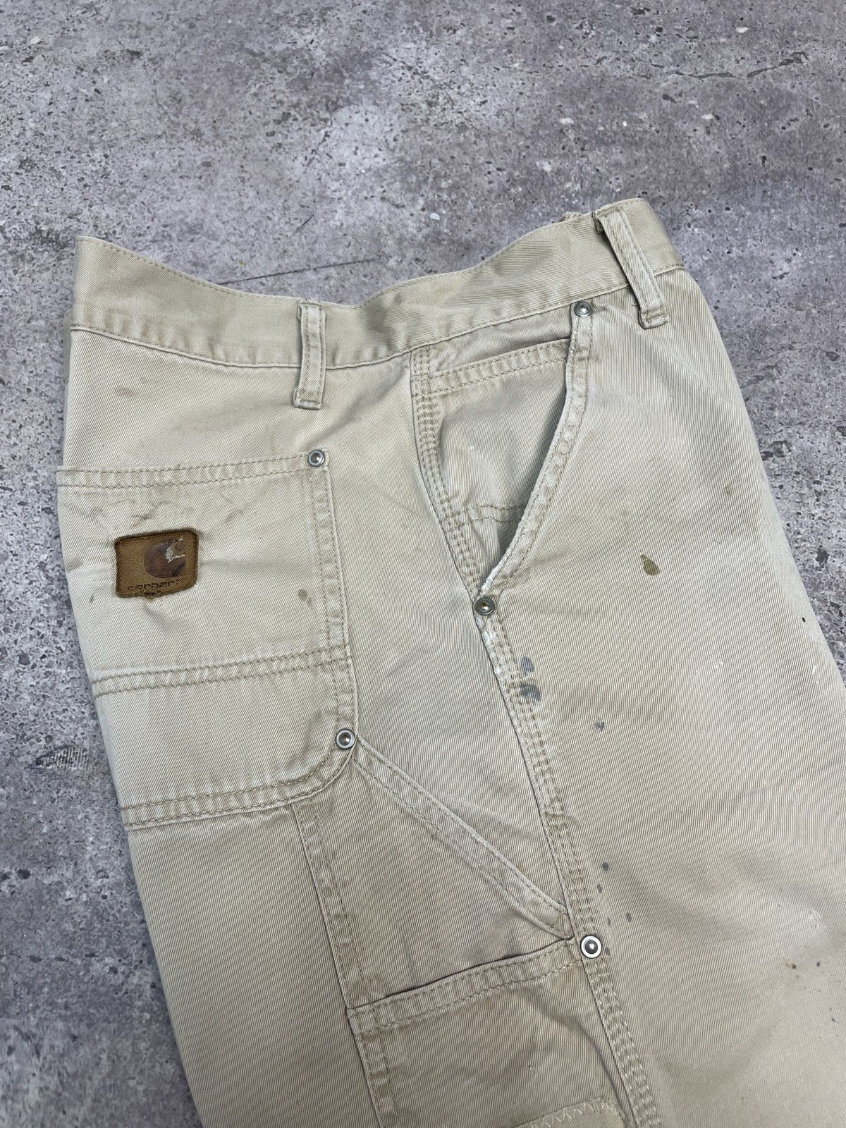 Carhartt Vintage Carhartt Wip Double Knee Single Cargo Shorts Pants Size US 31 - 13 Thumbnail