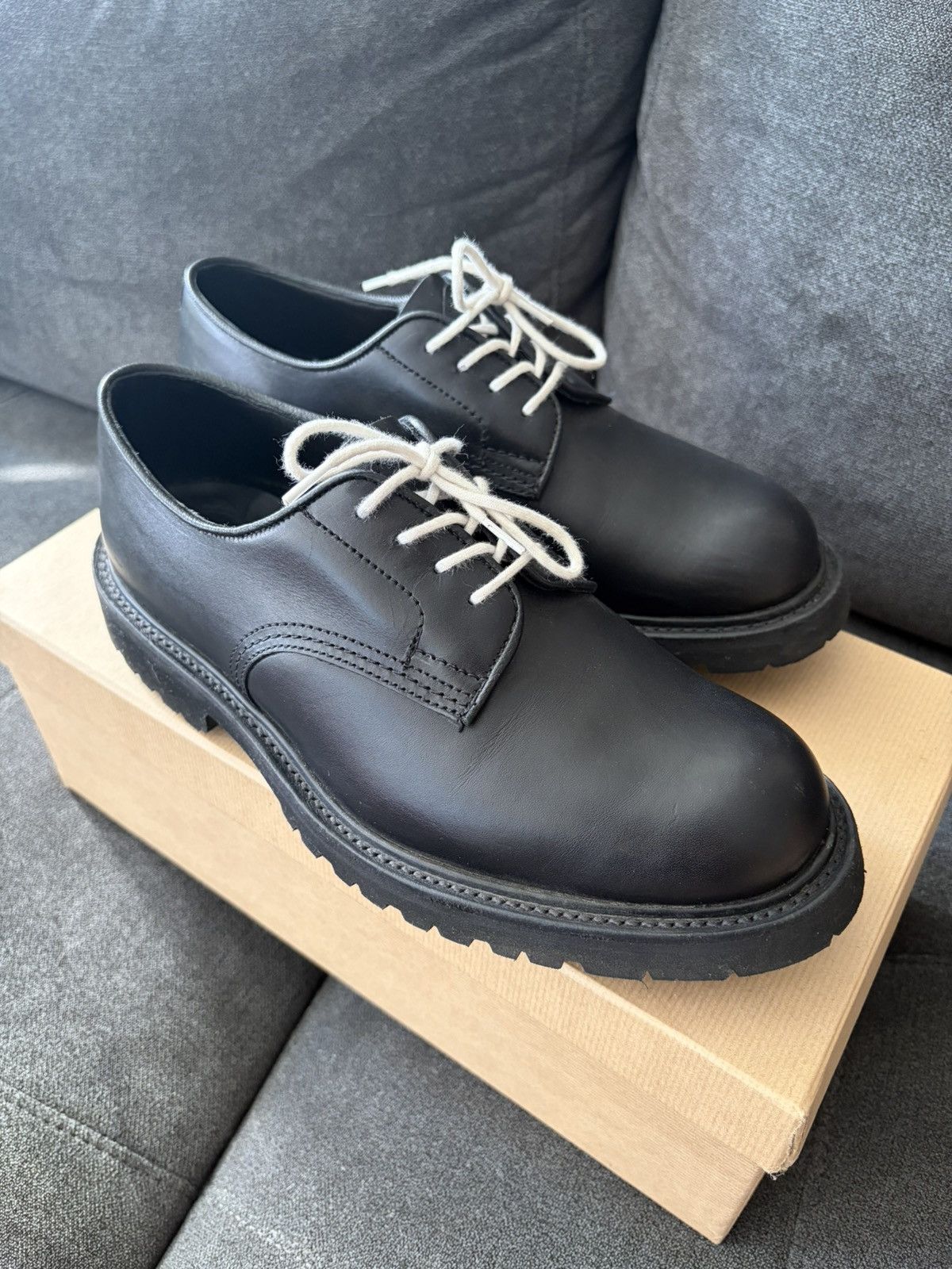 Evan Kinori × Tricker's Evan Kinori x Trickers Black Derbies Size US 8 / EU 41 - 1 Thumbnail