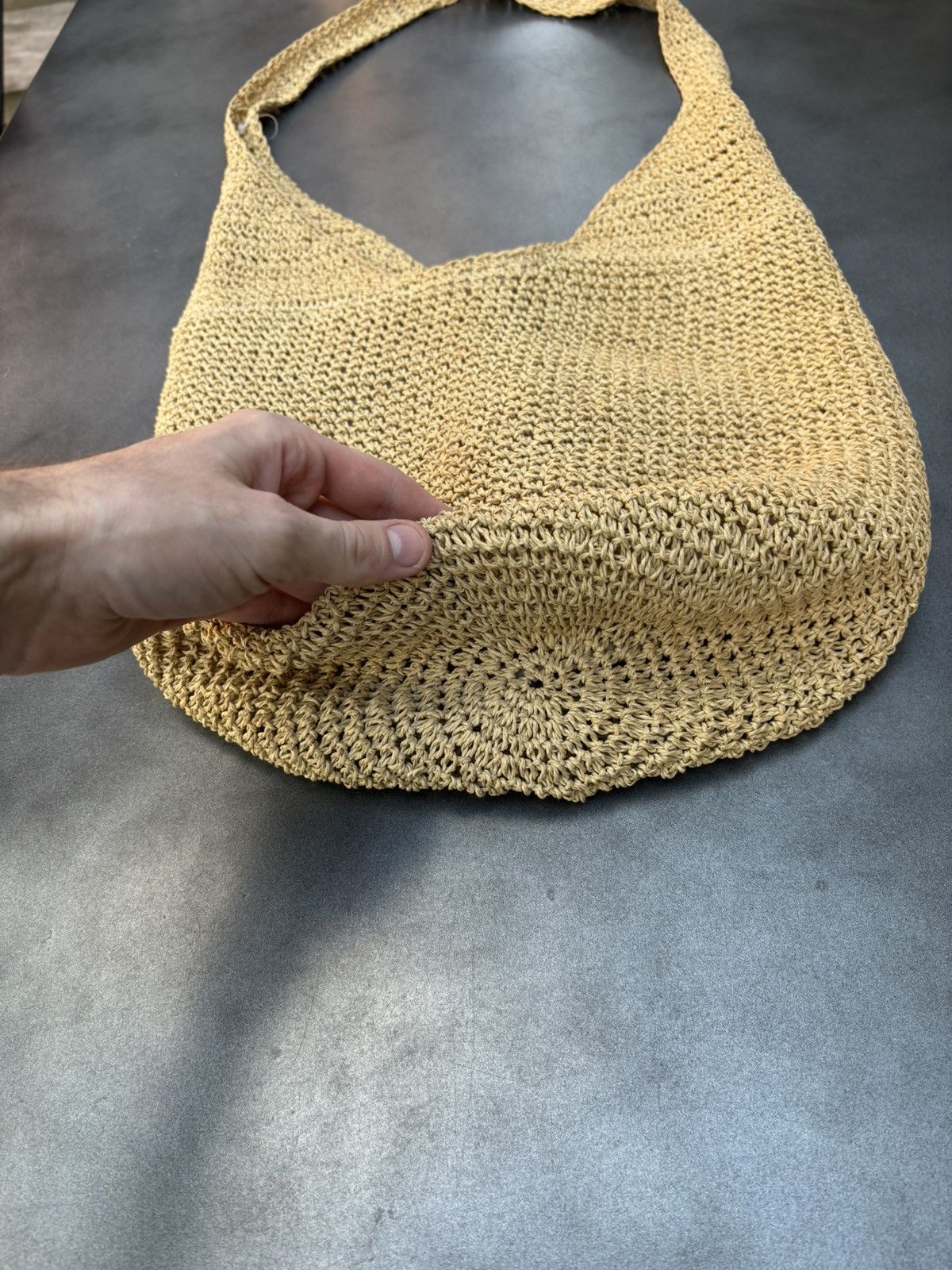 Japanese Brand Rattan Hobo Bag Straw Weave Cross Body Woven Messenger Tote Size ONE SIZE - 2 Thumbnail