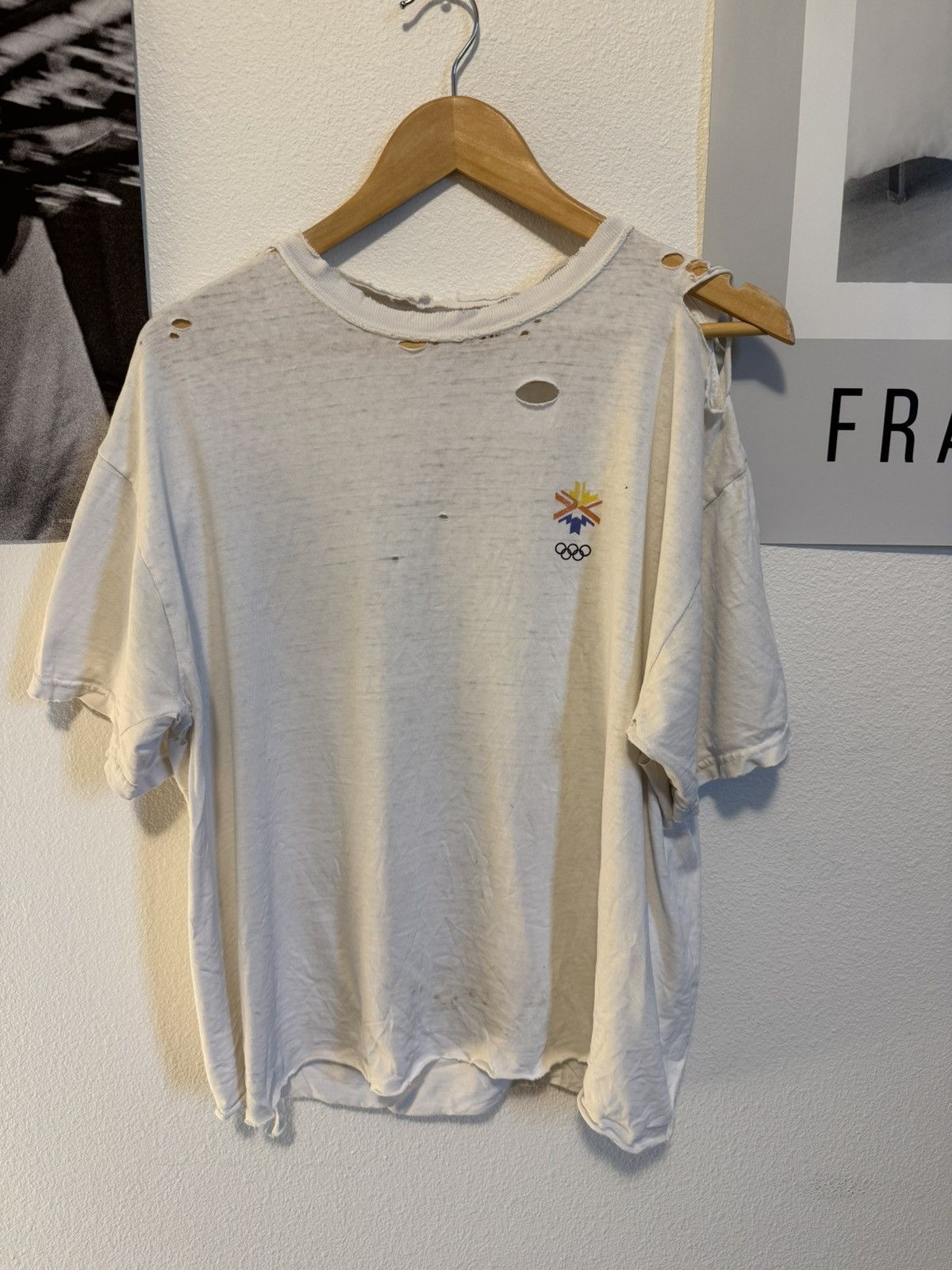 Vintage 2002 Olympics Tee - thrashed and distressed Size US L / EU 52-54 / 3 - 3 Thumbnail