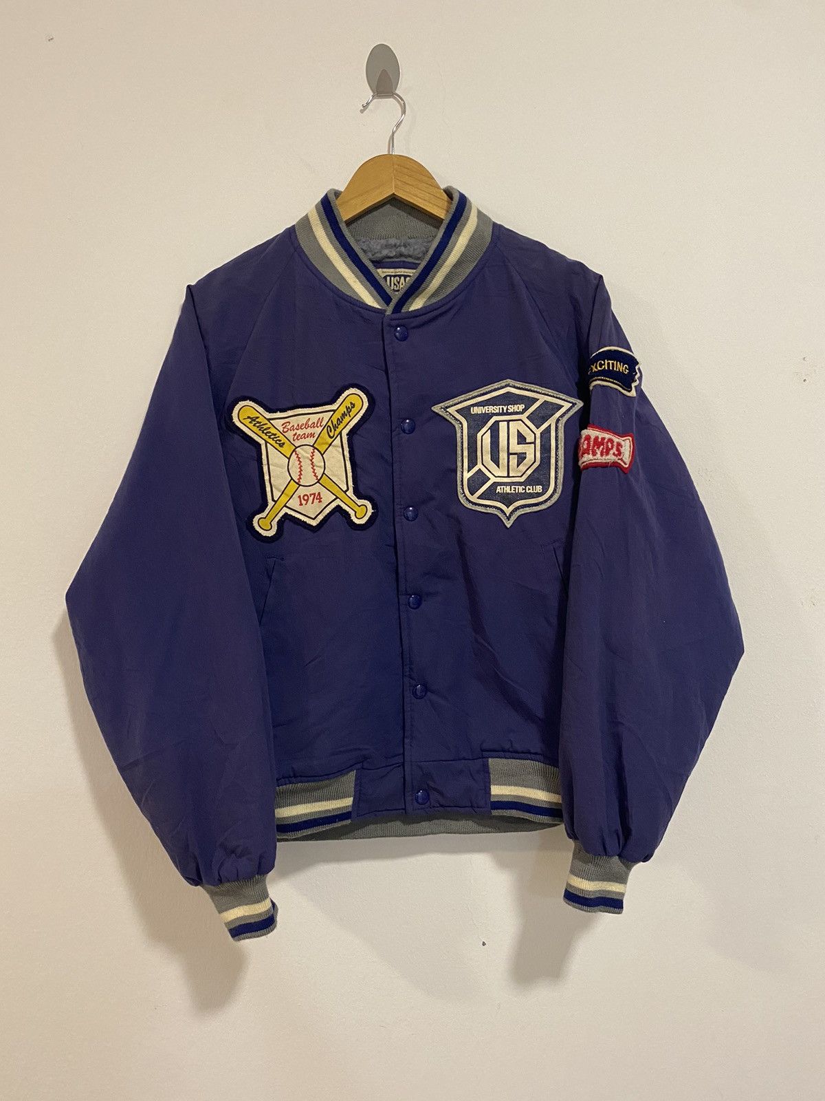 Vintage USAC Baseball Team Varsity Jacket