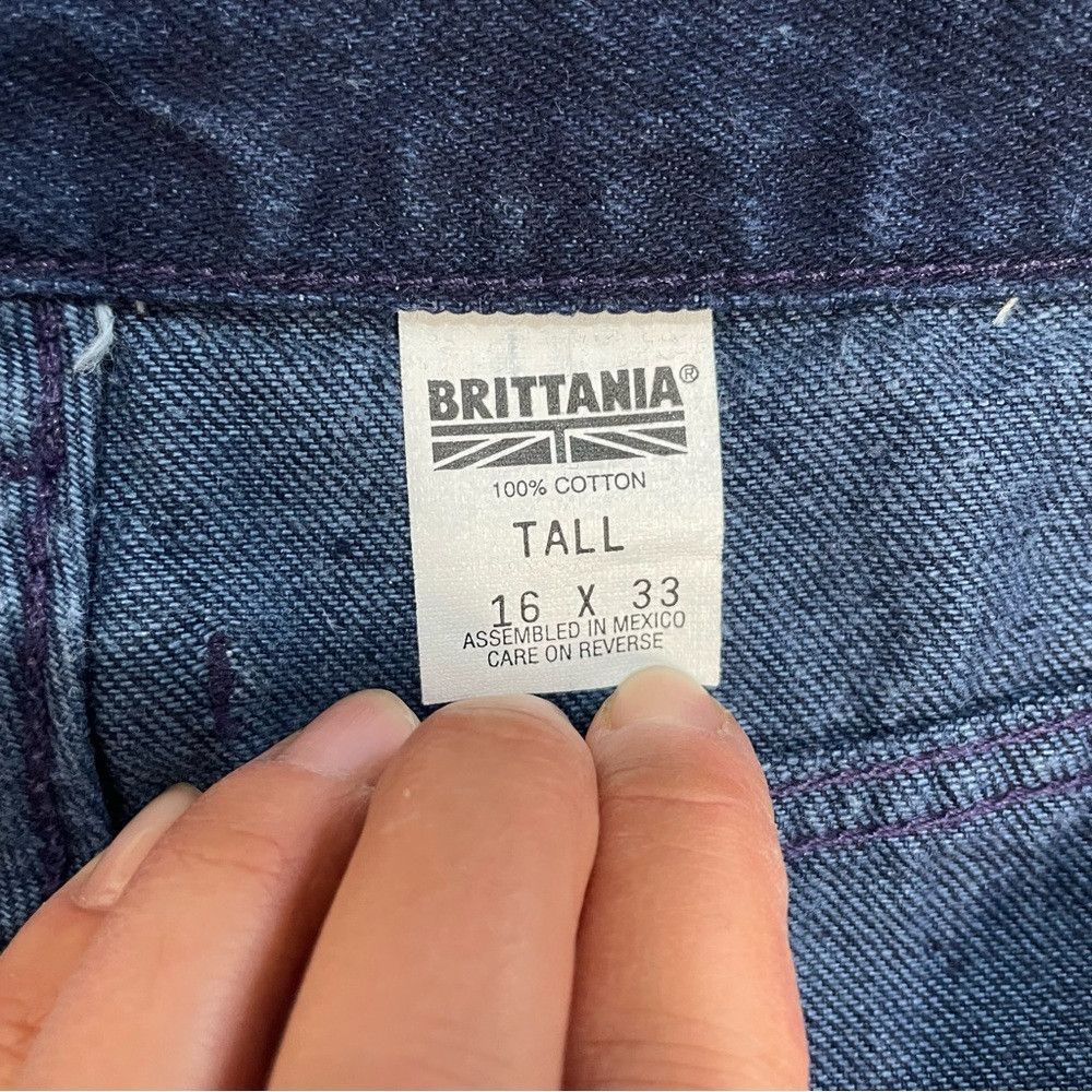 Other Vintage Brittania Pleated Front Jeans Size 31 Size 31" - 5 Thumbnail