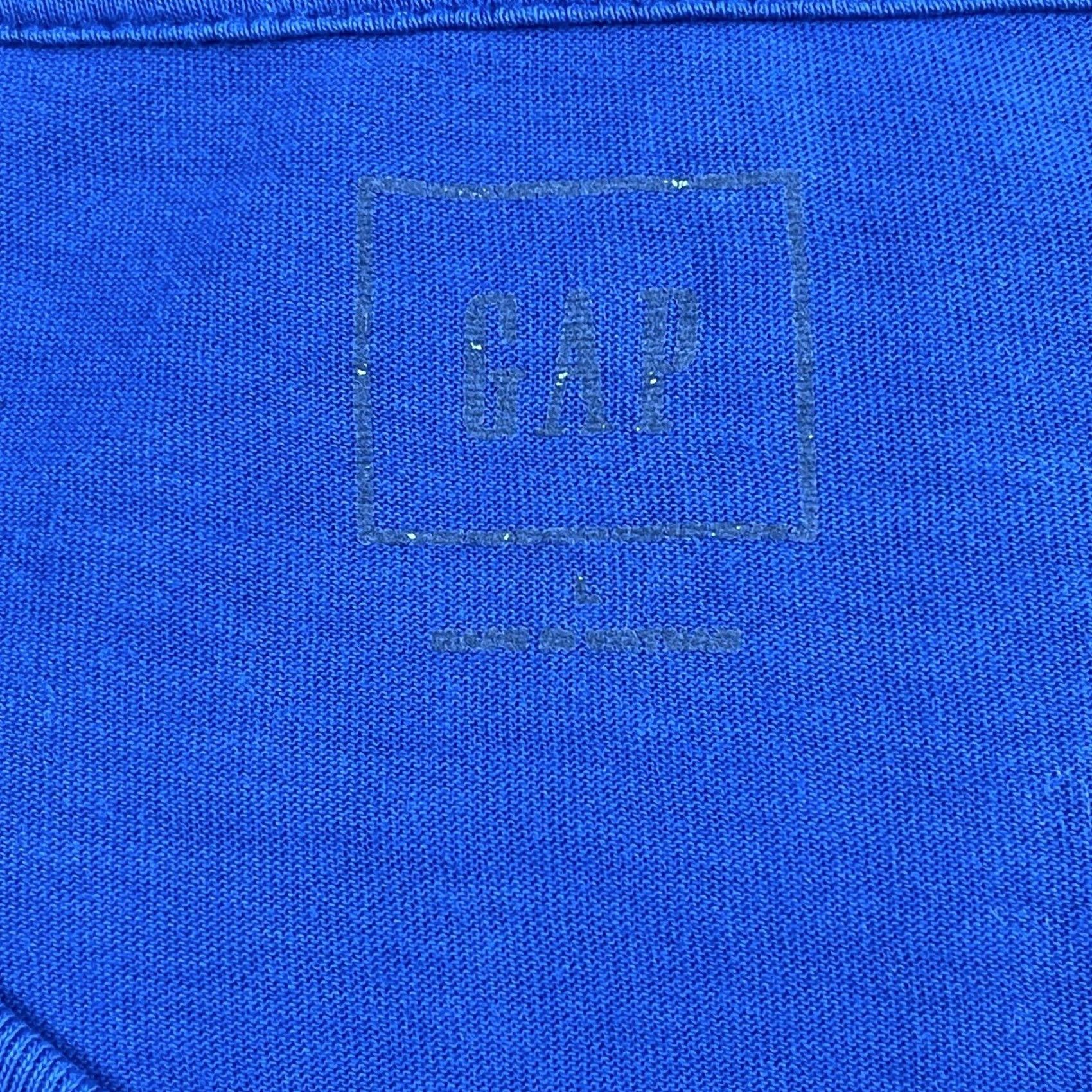 Gap Gap RoundNeck T-Shirt Mens Size L Blue Short Sleeve 100% Cotton Pullover Regular Fit Vintage: No Size US L / EU 52-54 / 3 - 7 Thumbnail