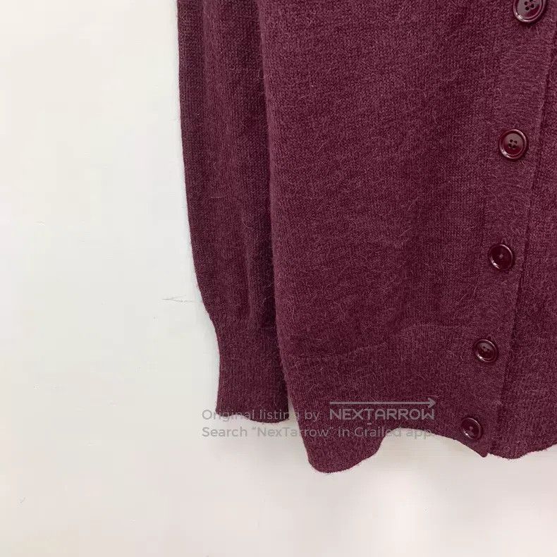 Other Acne Studios Burgundy alpaca wool V-neck single-breasted l Size XS / US 0-2 / IT 36-38 - 4 Thumbnail