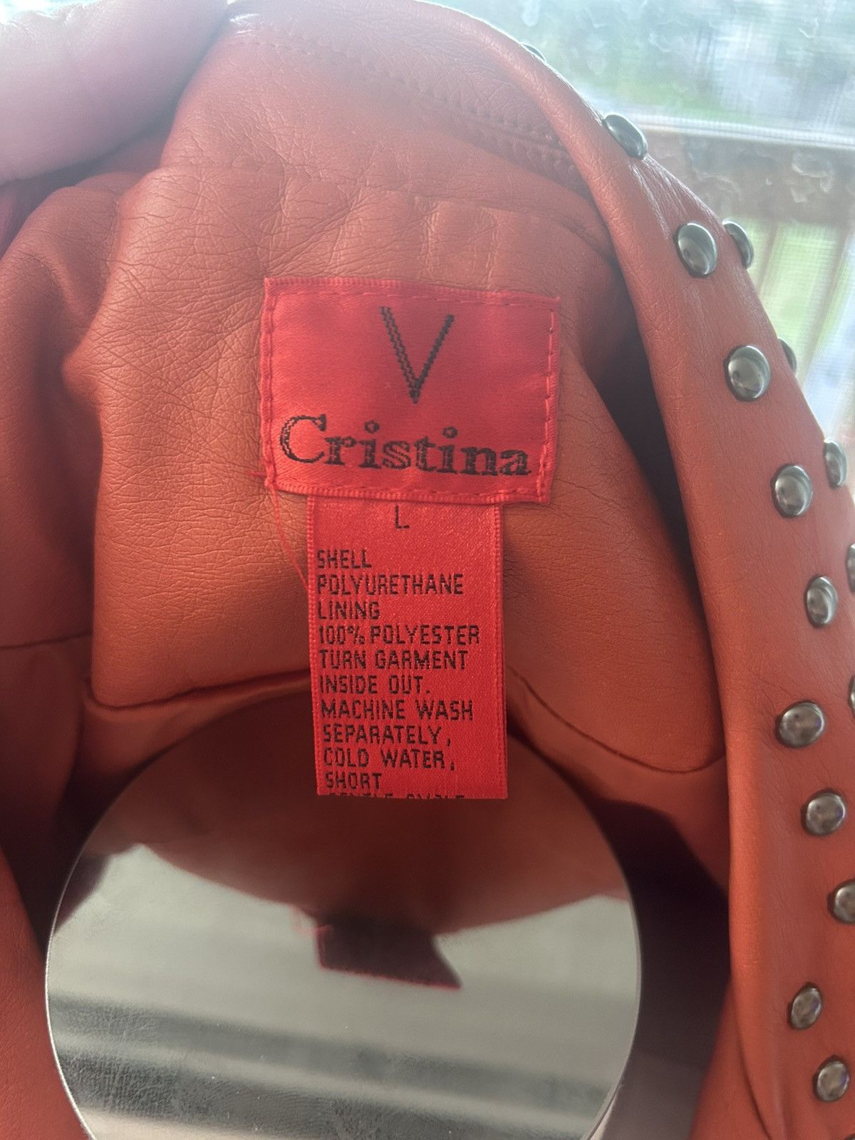 Other Cristina Orange Studded Vest Size L / US 10 / IT 46 - 4 Thumbnail