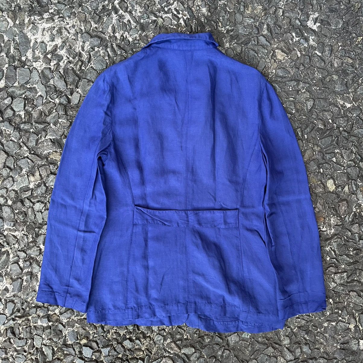 Emporio Armani Vintage Emporio Armani Linen Chore Jacket Size US M / EU 48-50 / 2 - 11 Thumbnail