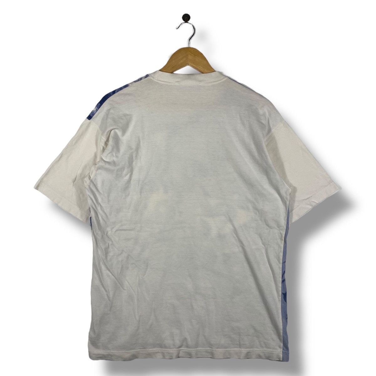 Renoma × Vintage Vintage 90's RENOMA Jeans Concept Full Print Graphic Tee Size US L / EU 52-54 / 3 - 4 Thumbnail