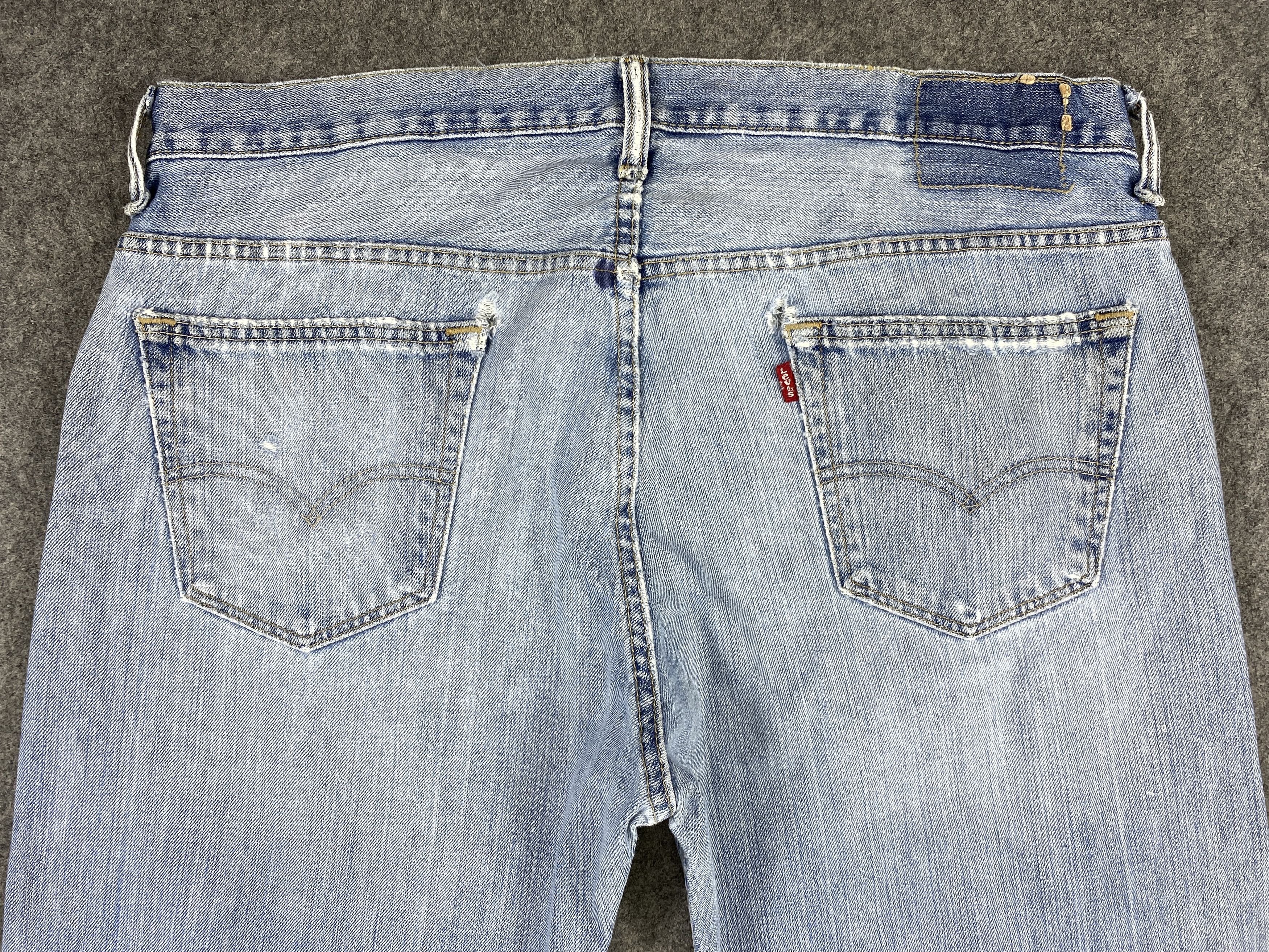 Levi's Mid Blue Vintage Levi's 569 Jeans 37x31 Denim -JN1794 Size US 37 - 4 Thumbnail