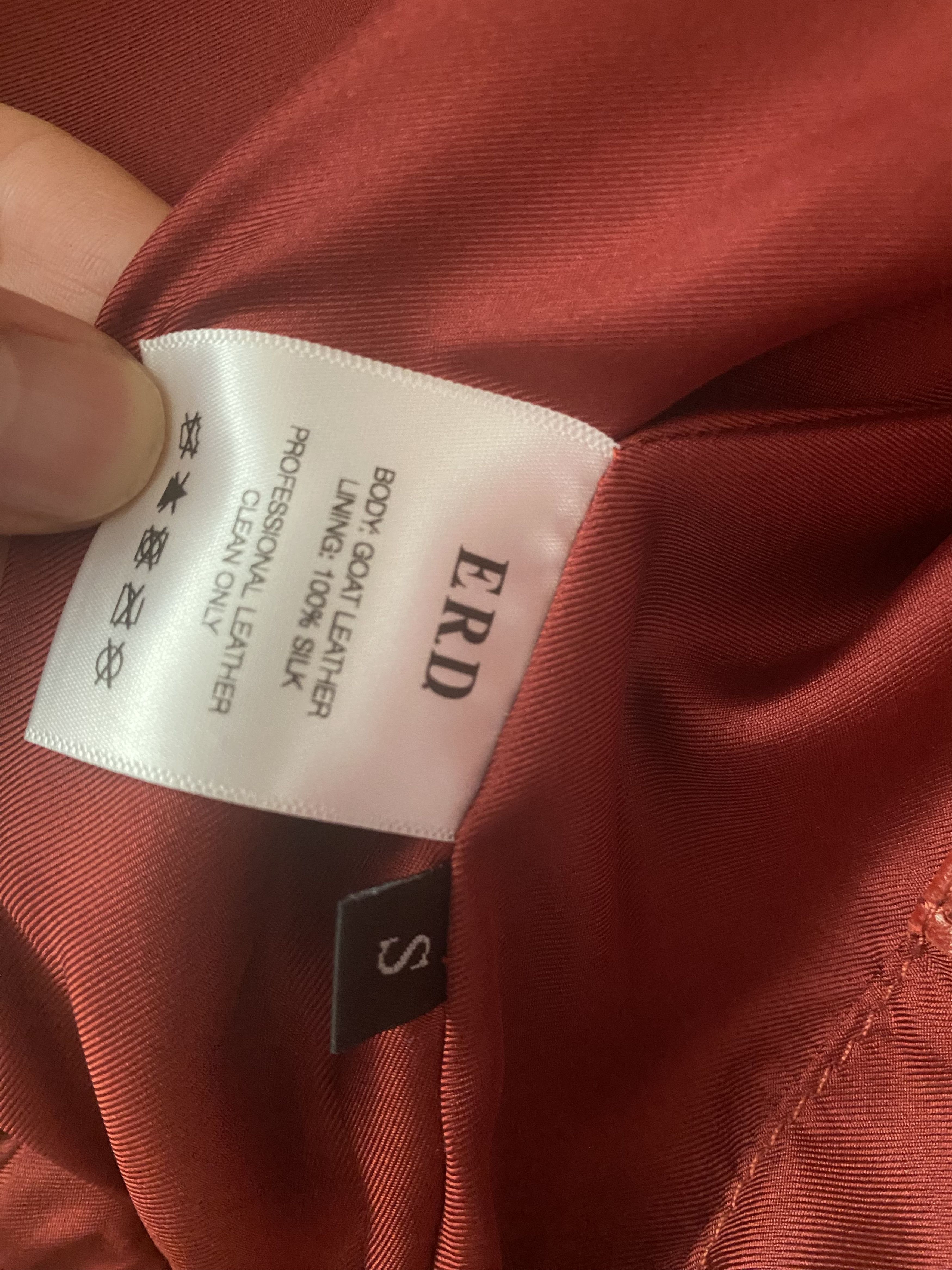 Enfants Riches Deprimes OPIUM DEN FRANK Red Leather Jacket Size US S / EU 44-46 / 1 - 3 Thumbnail