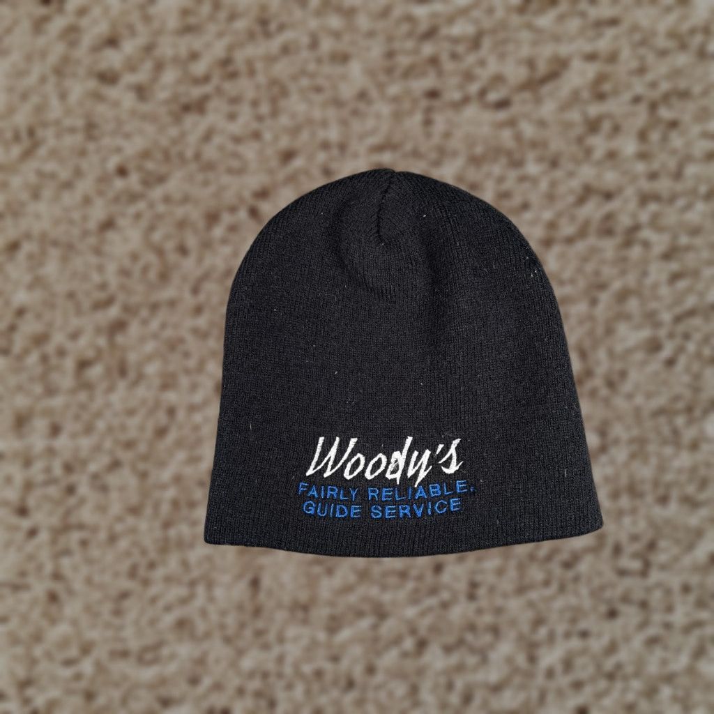 Vintage Woody's Guid Service Beanie Adult One Size Black Knit Acrylic Made USA Size ONE SIZE - 1 Thumbnail