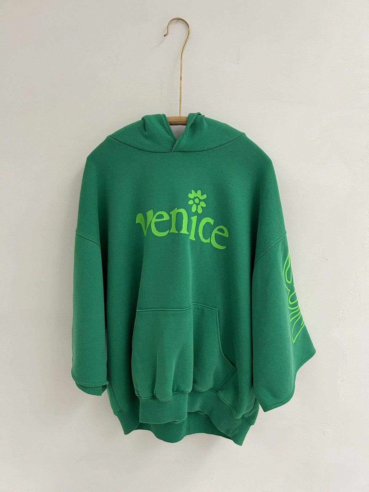 ERL ERL green short cut ‘wide cuff venice’ hoody Size US L / EU 52-54 / 3 - 1 Thumbnail
