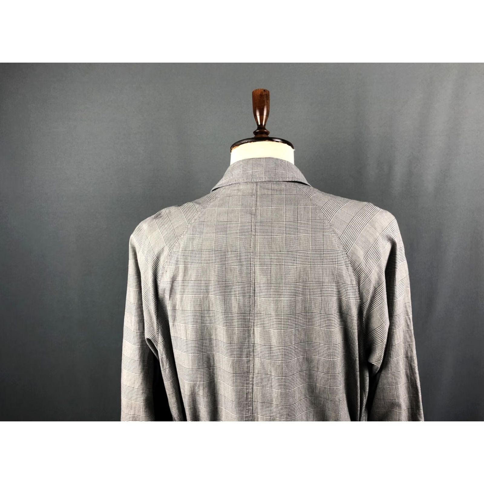Herno Herno Coat Men Size 48 Gray Check Lightweight Belted Overcoat Casual Autumn Spring Size US M / EU 48-50 / 2 - 5 Thumbnail