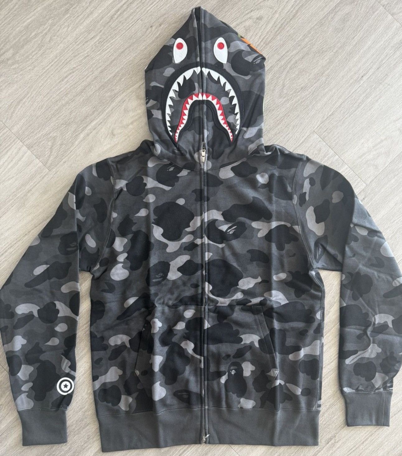 Bape Bape Black Camo Shark Full Zip Size US XL / EU 56 / 4 - 1 Thumbnail