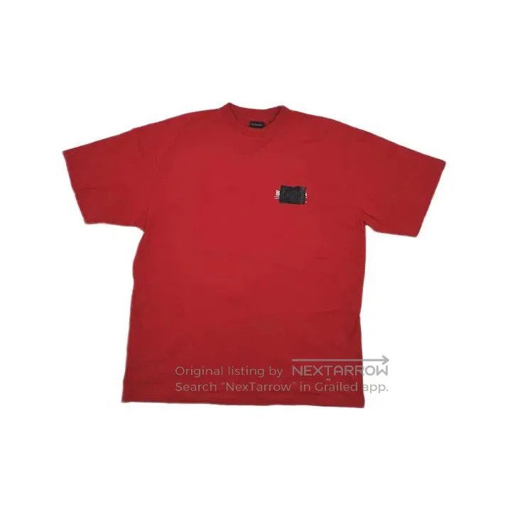Balenciaga Balenciaga Red Logo Short Sleeve T. Size US XL / EU 56 / 4 - 2 Thumbnail