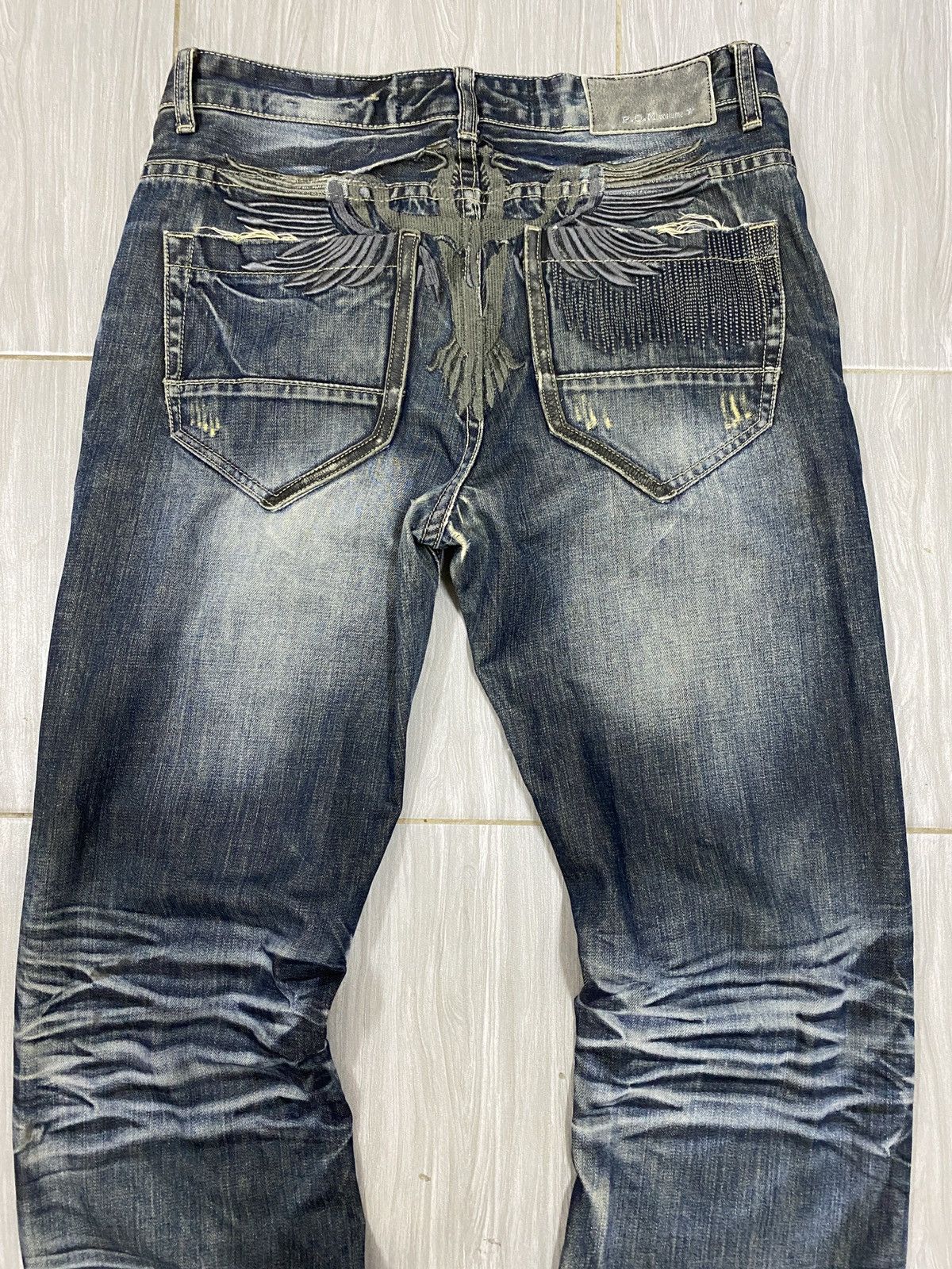 If Six Was Nine Vtg Pomelo Jeans Flared Size US 33 - 5 Thumbnail