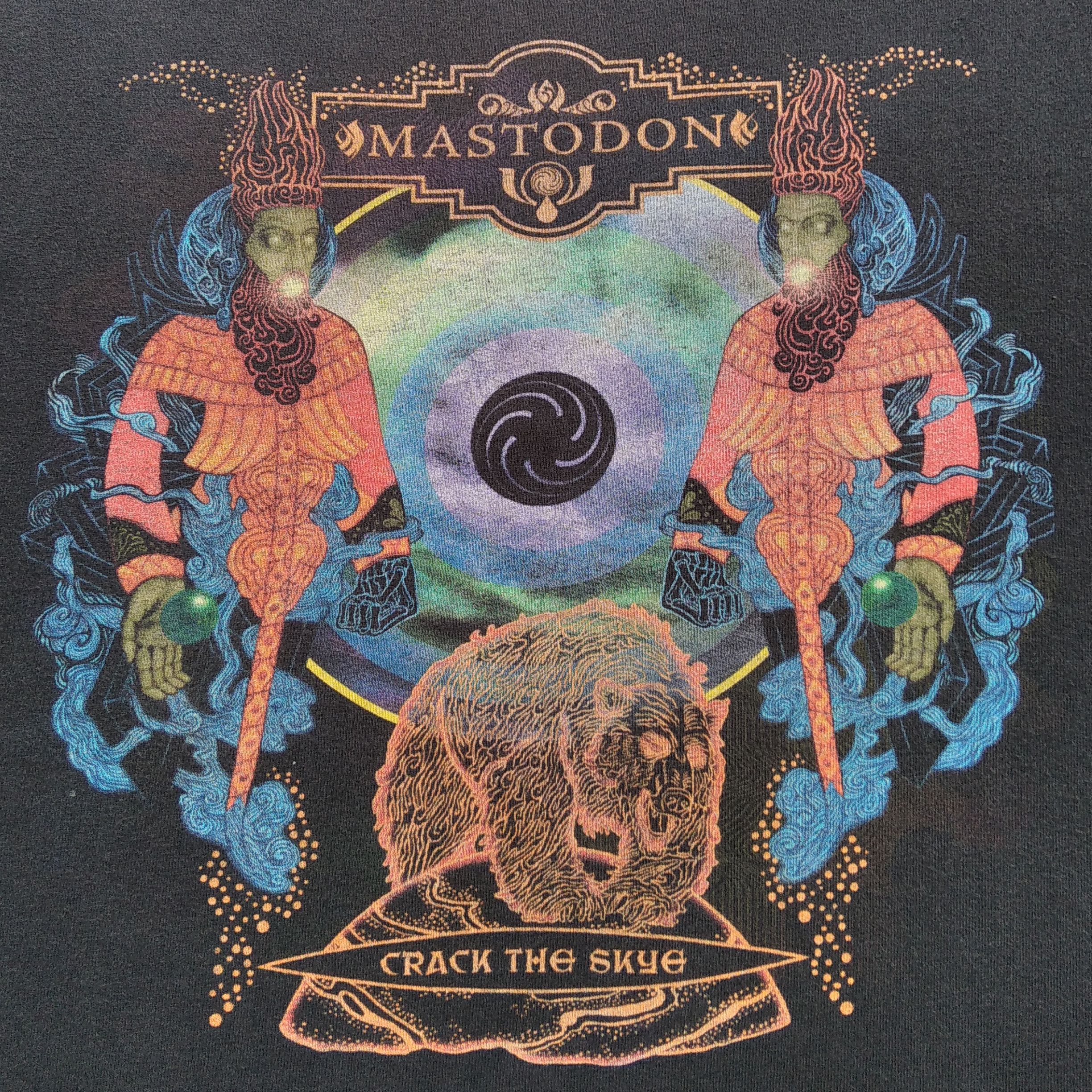 Band Tees Vintage 00's MASTODON "Crack The Skye" Thrashed T-shirt Size US M / EU 48-50 / 2 - 2 Thumbnail