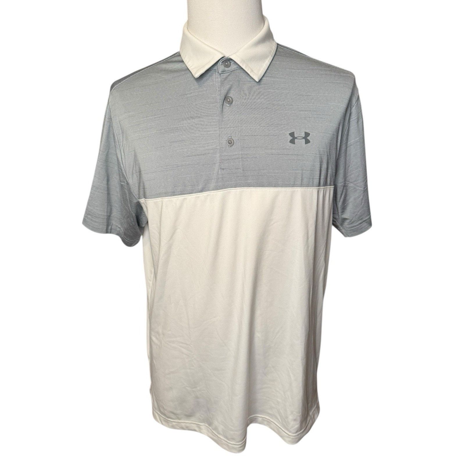 Under Armour Two Under Armour Heat Gear Polo Golf Shirts Loose Fit Large Size US L / EU 52-54 / 3 - 4 Thumbnail