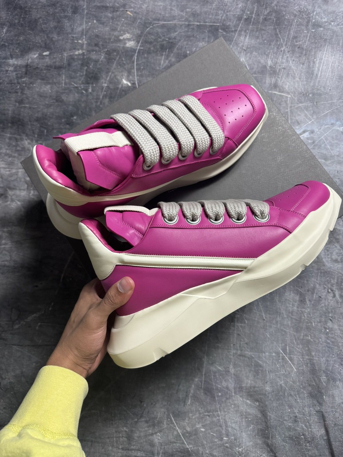 Rick Owens Rick Owens Geth Runner Hot Pink Size US 12 / EU 45 - 4 Thumbnail